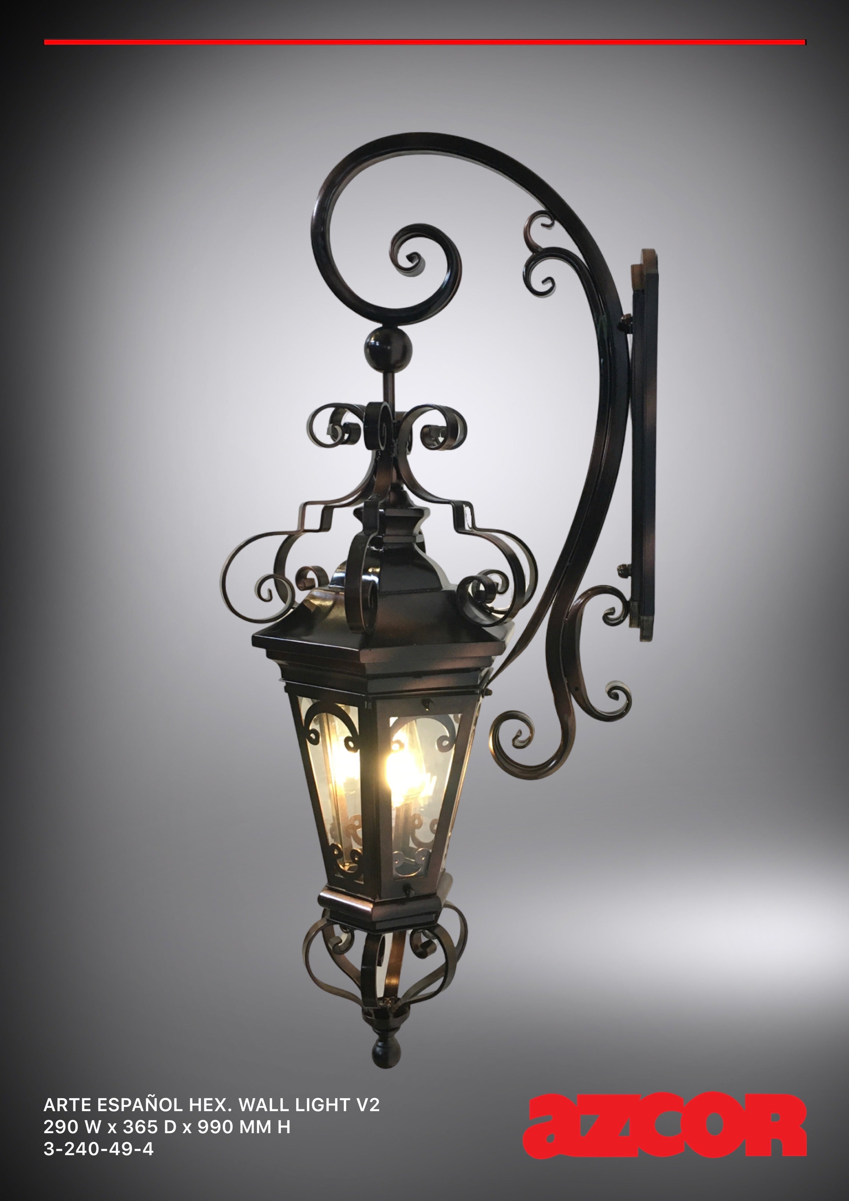 Arte Español Hexagonal Wall Light V2