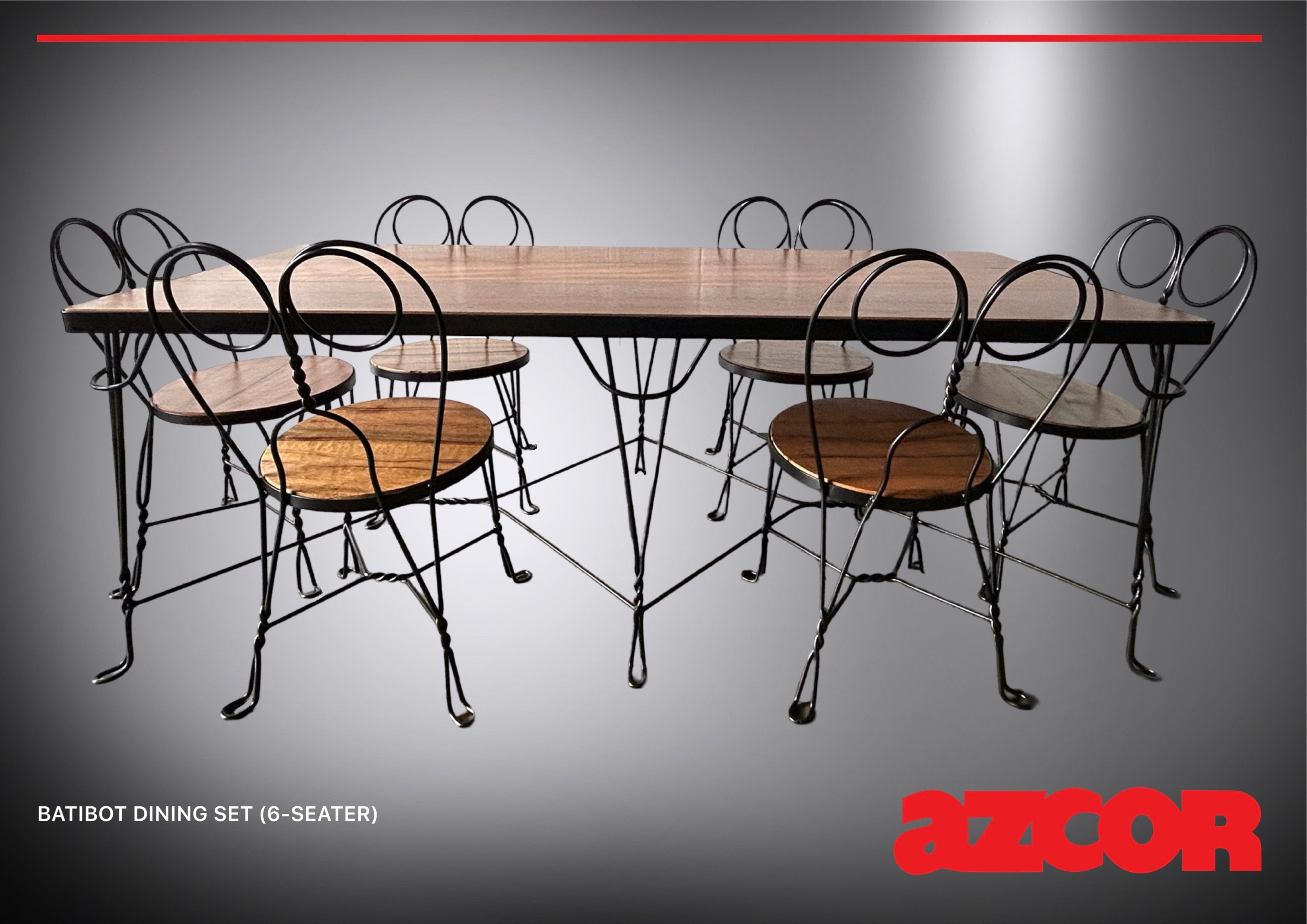 Batibot Wrought-Iron Dining Chair