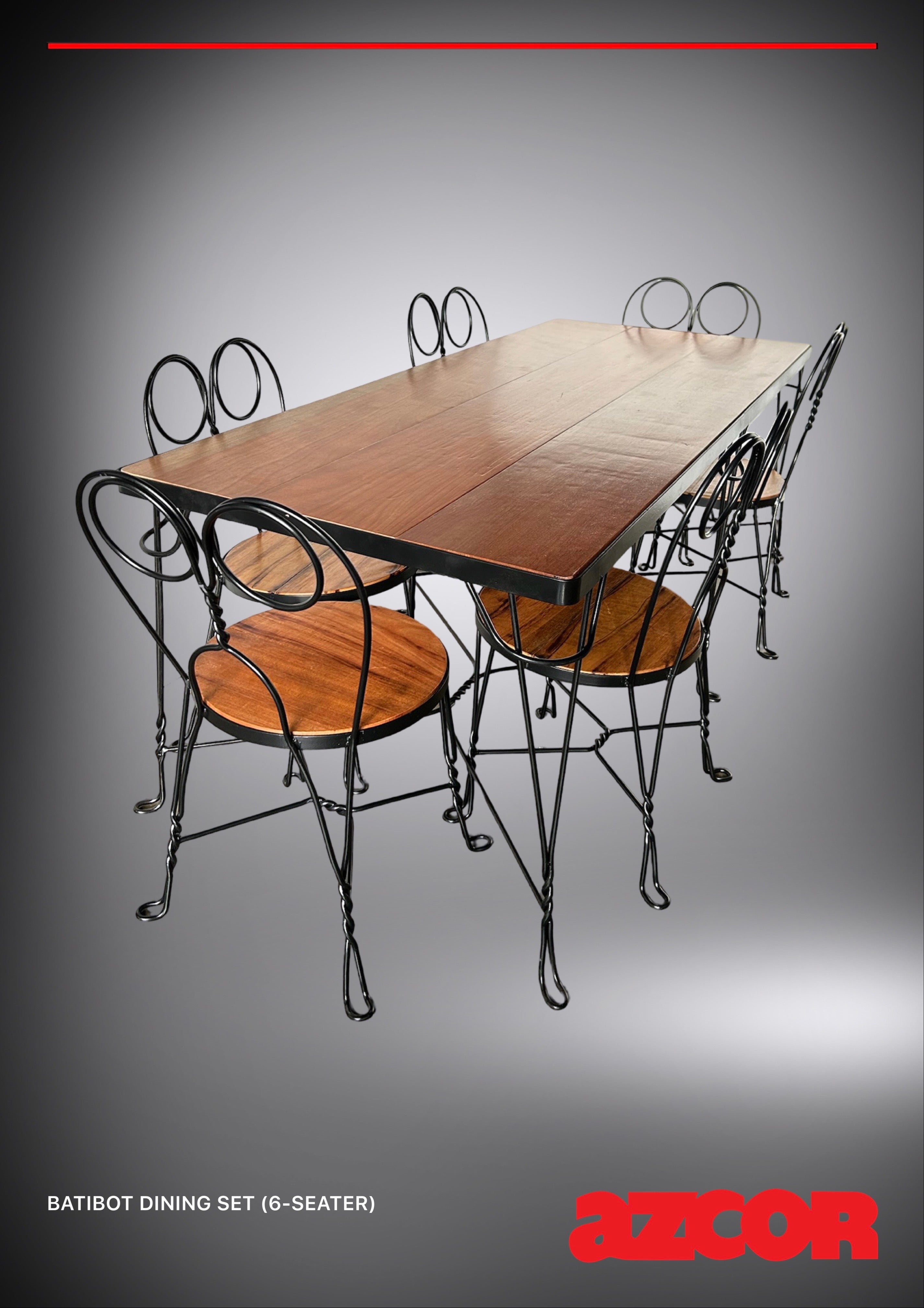 Batibot Wrought-Iron Dining Chair
