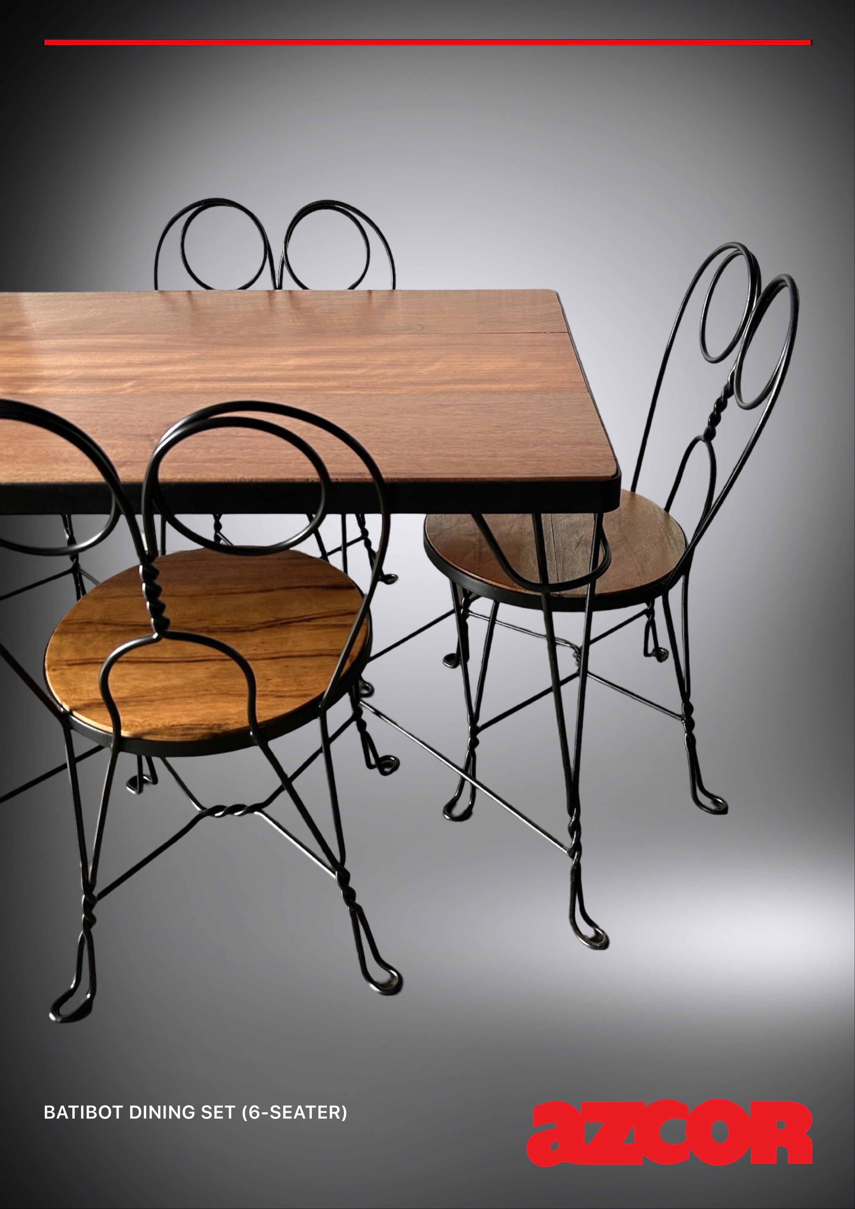 Batibot Wrought-Iron Dining Chair