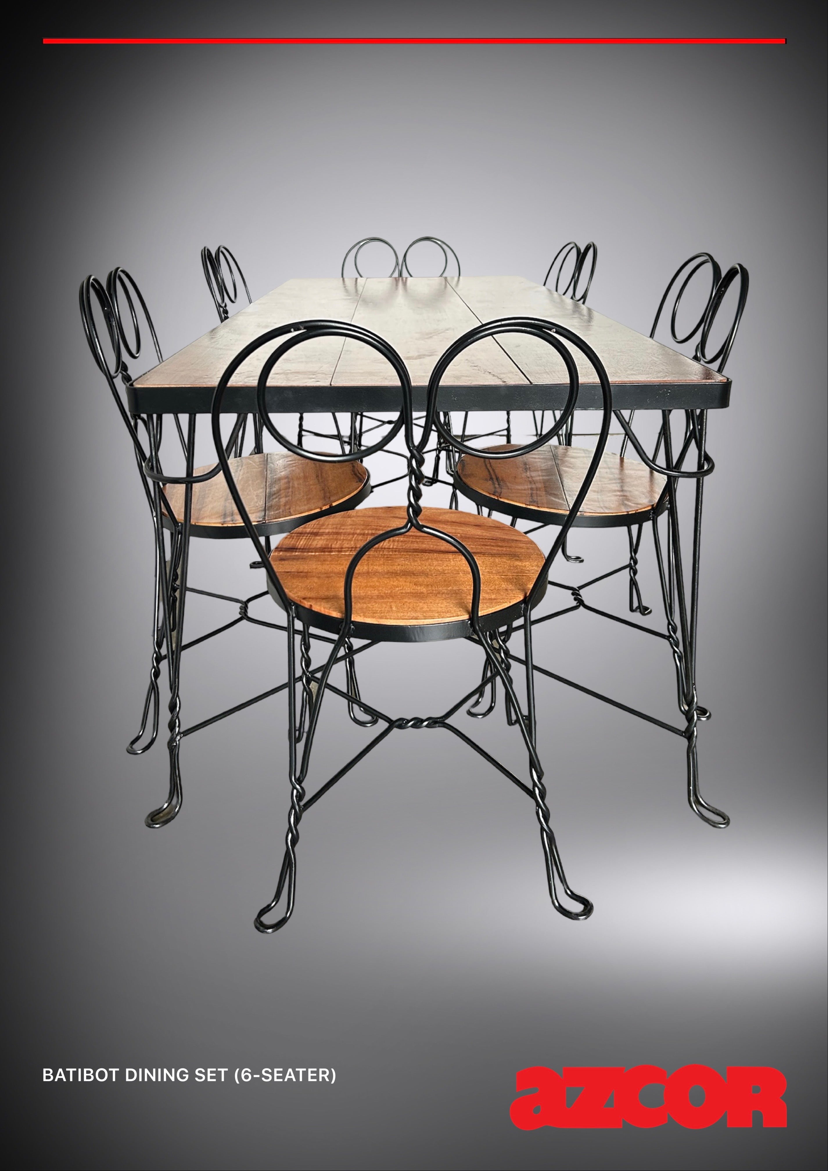 Batibot Wrought-Iron Dining Chair