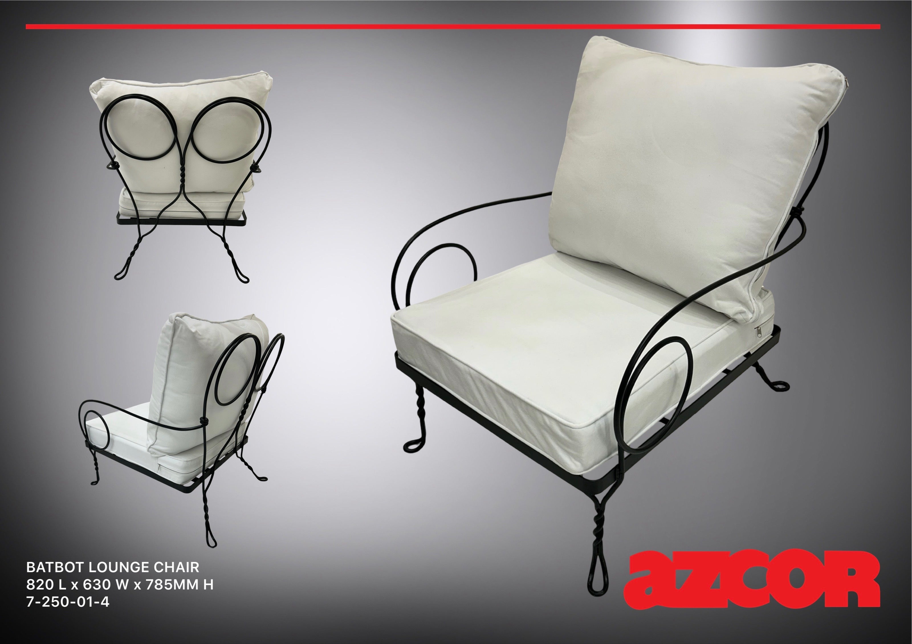 Batibot Wrought-Iron Lounge Chair