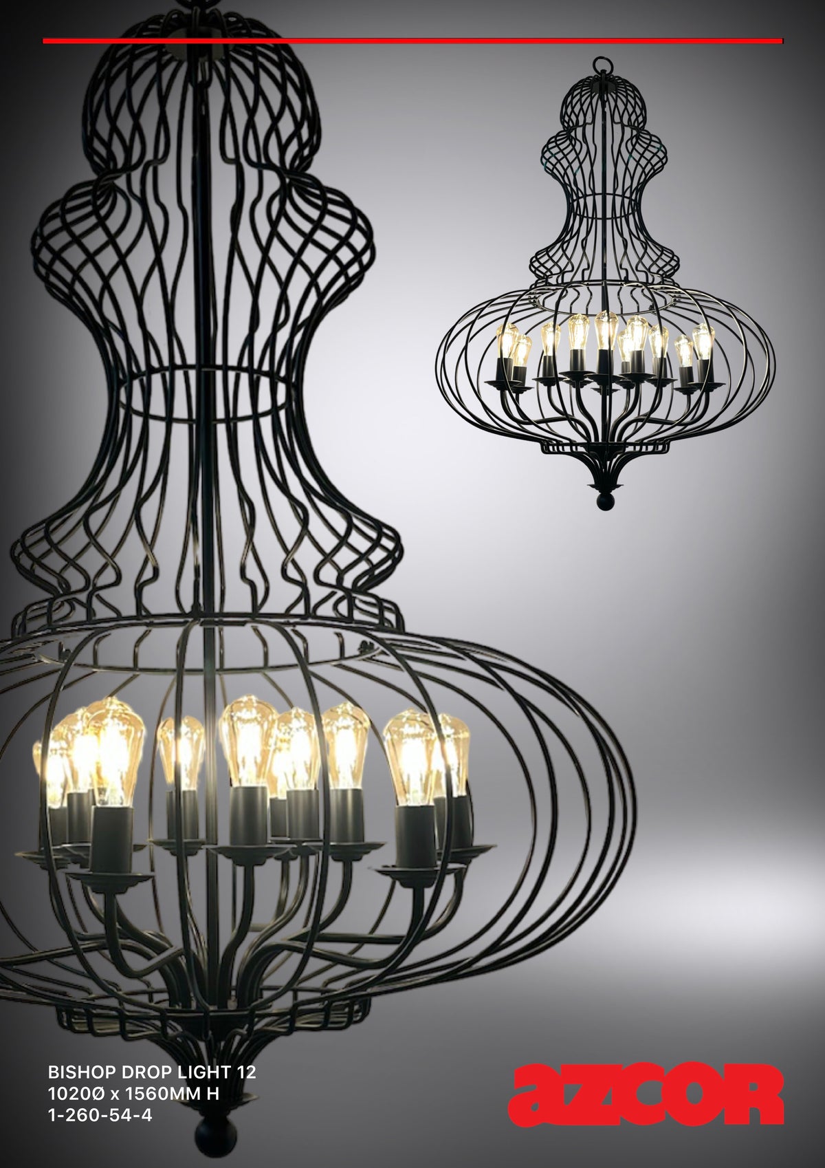 Bishop Drop Light Chandelier 12