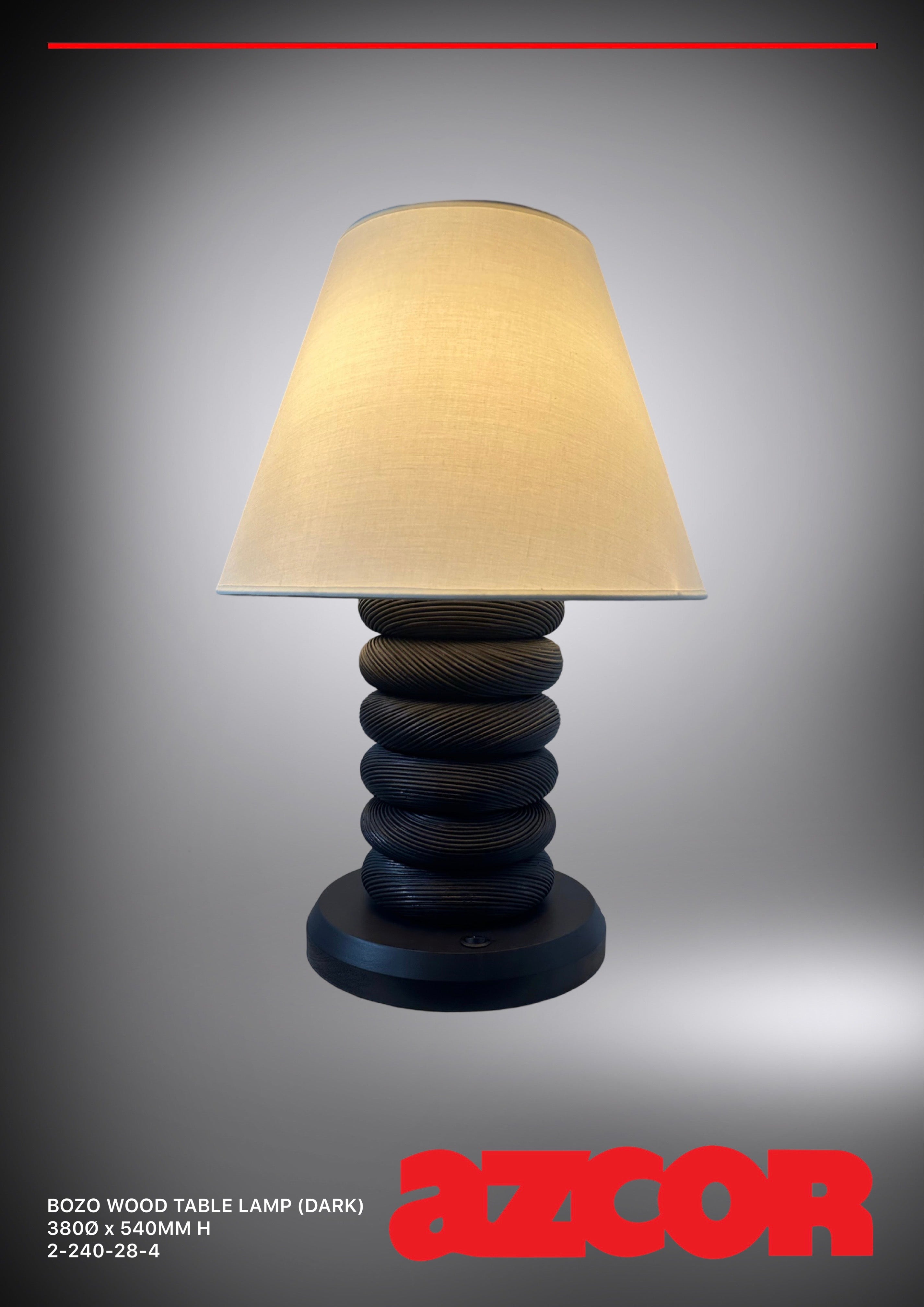 Bozo Wood Table Lamp