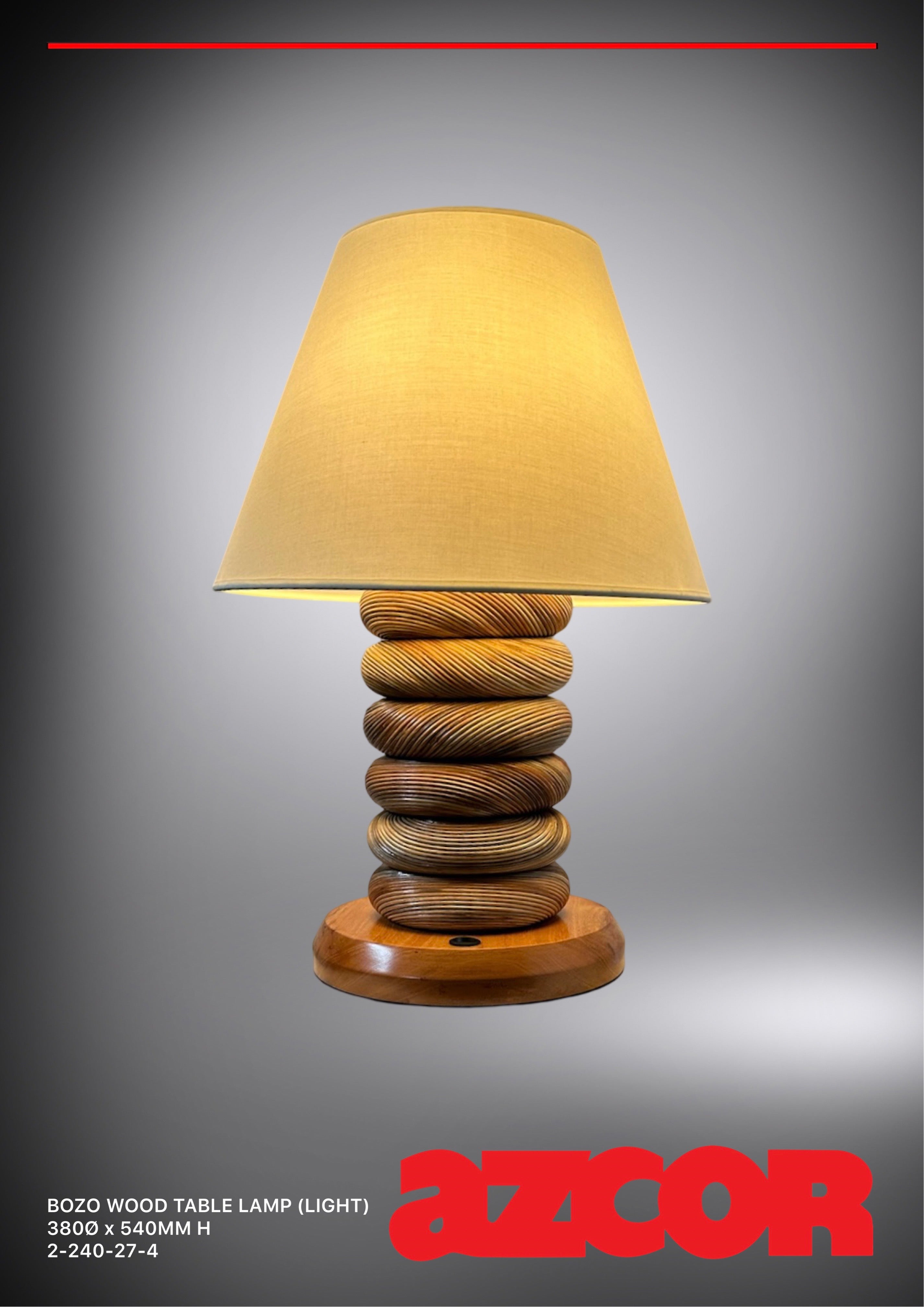 Bozo Wood Table Lamp