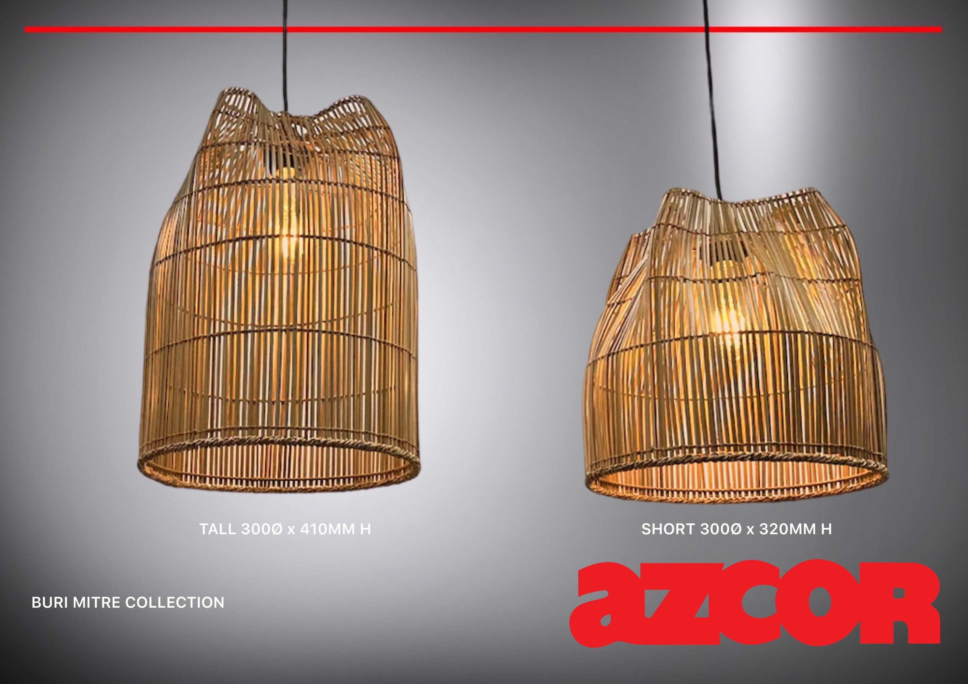 Buri Mitre Drop Light (Tall)