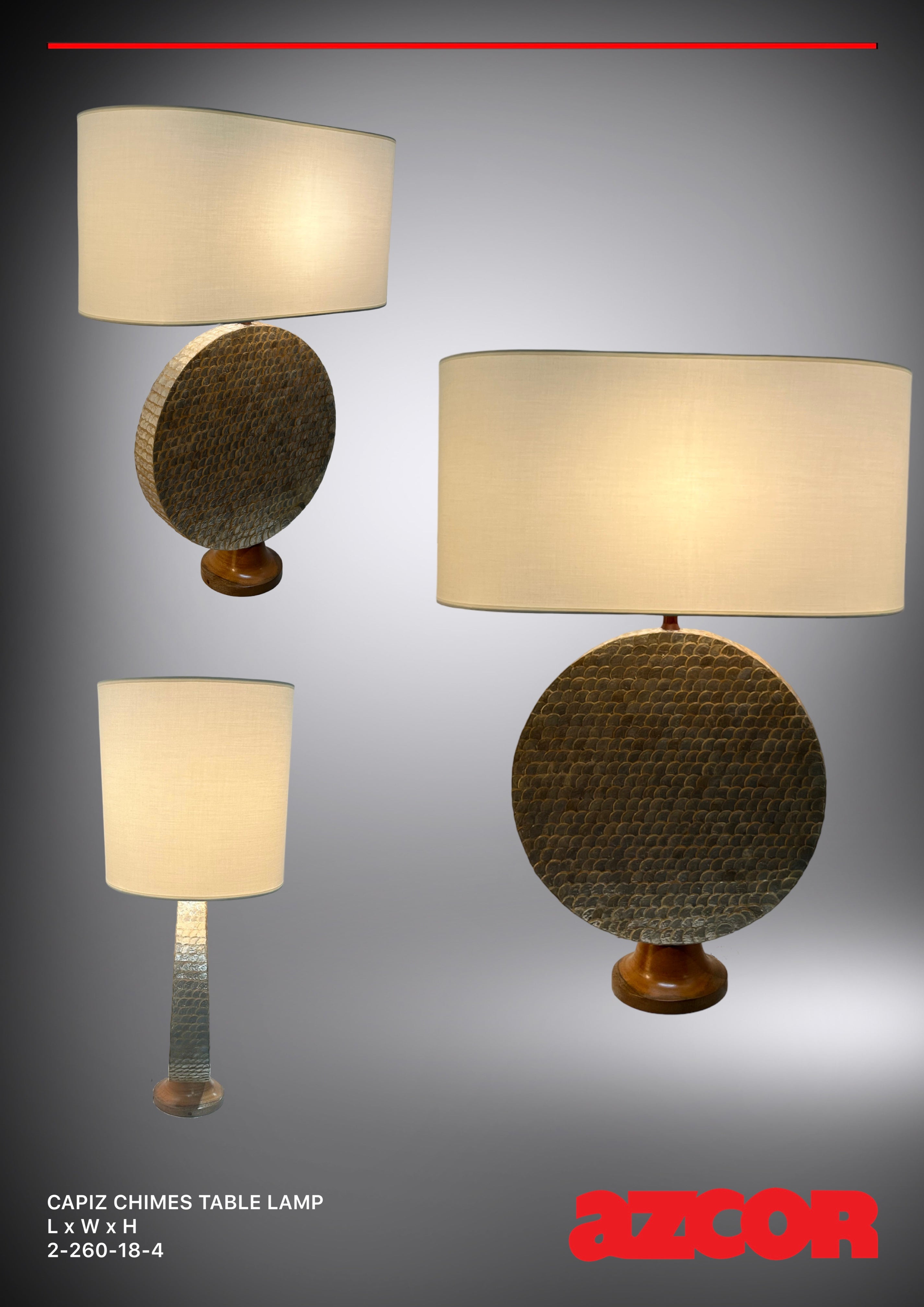 Capiz Chimes Table Lamp