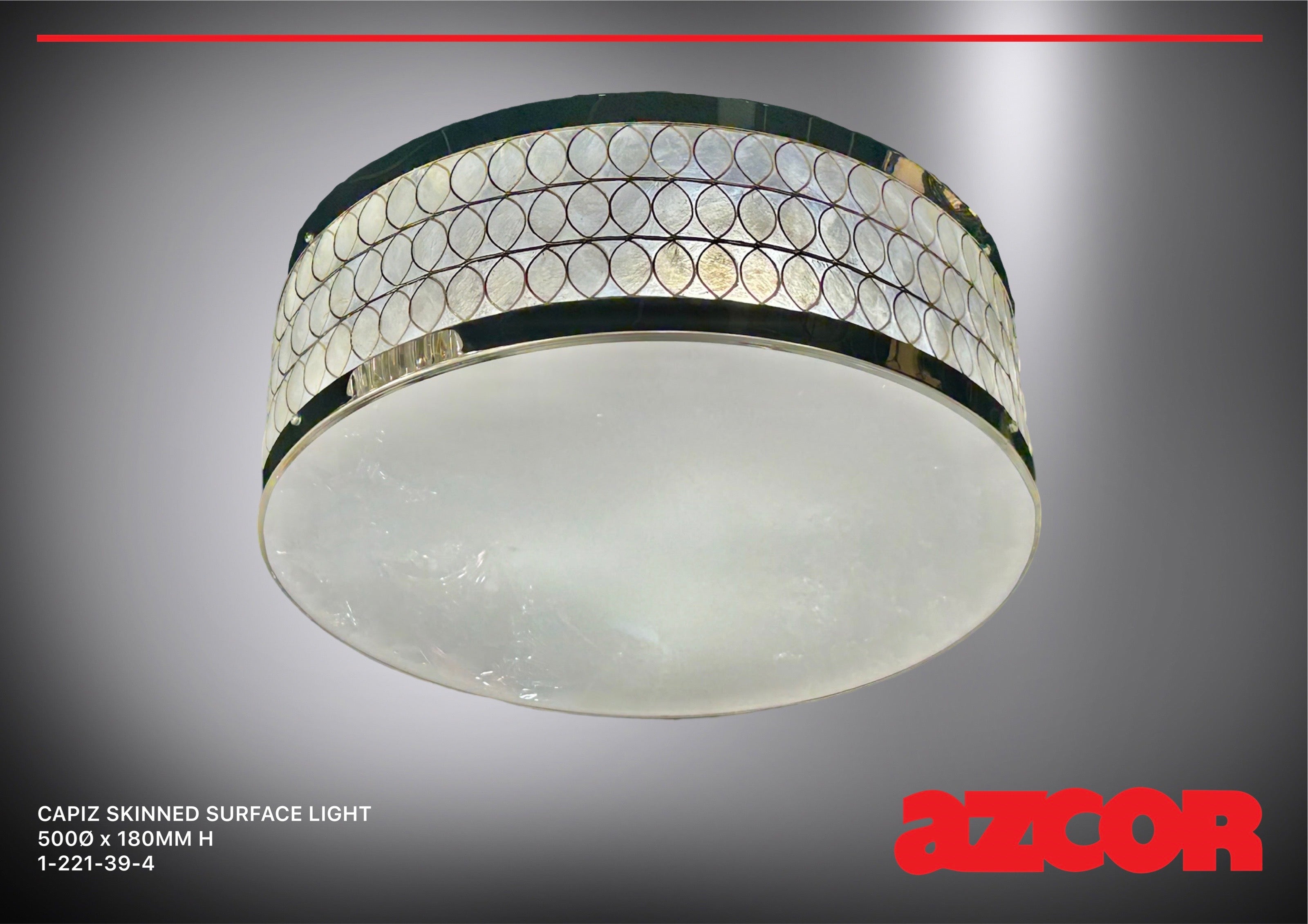 Capiz Skinned Surface Light 500Ø