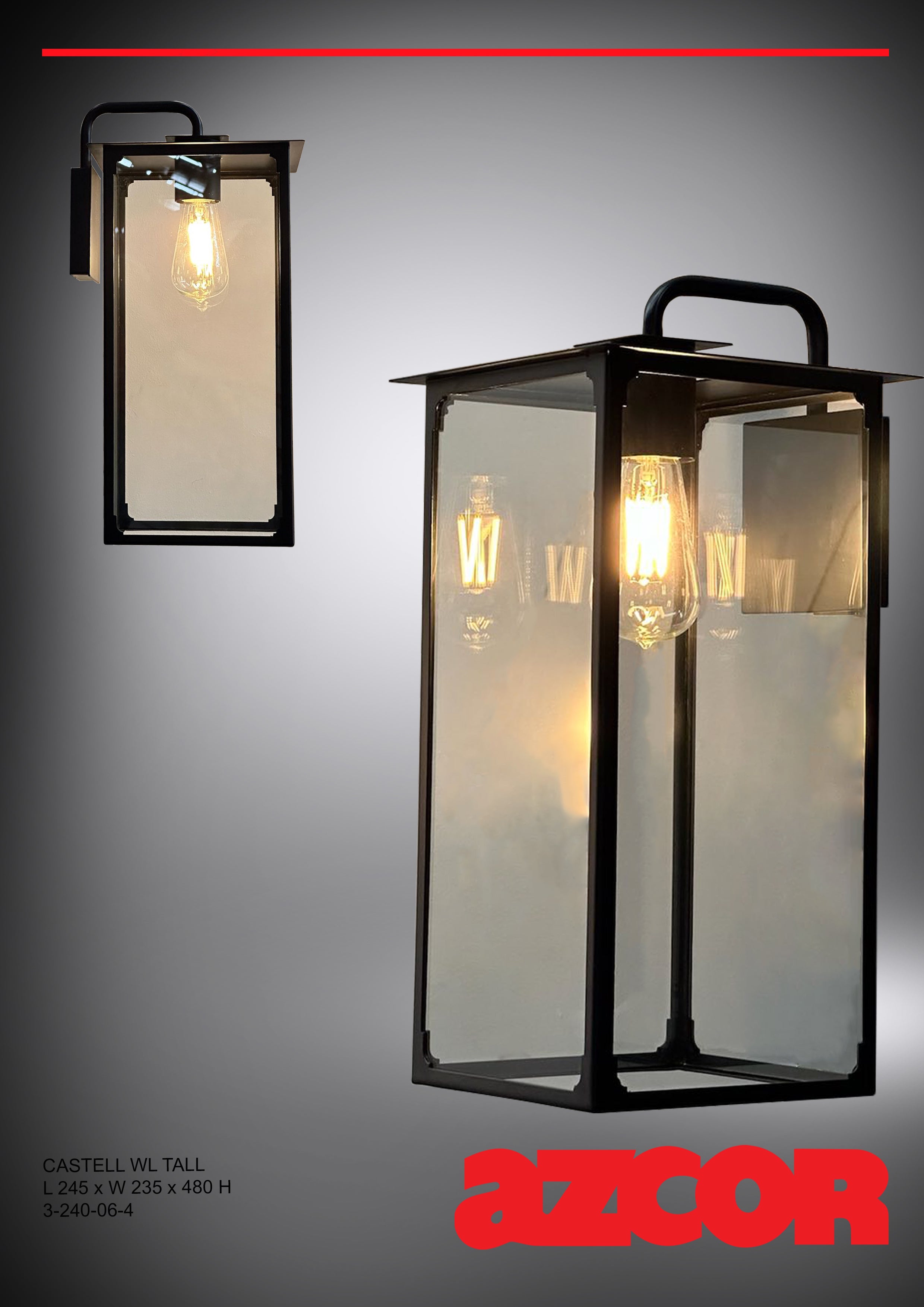 Castell Wall Light Tall