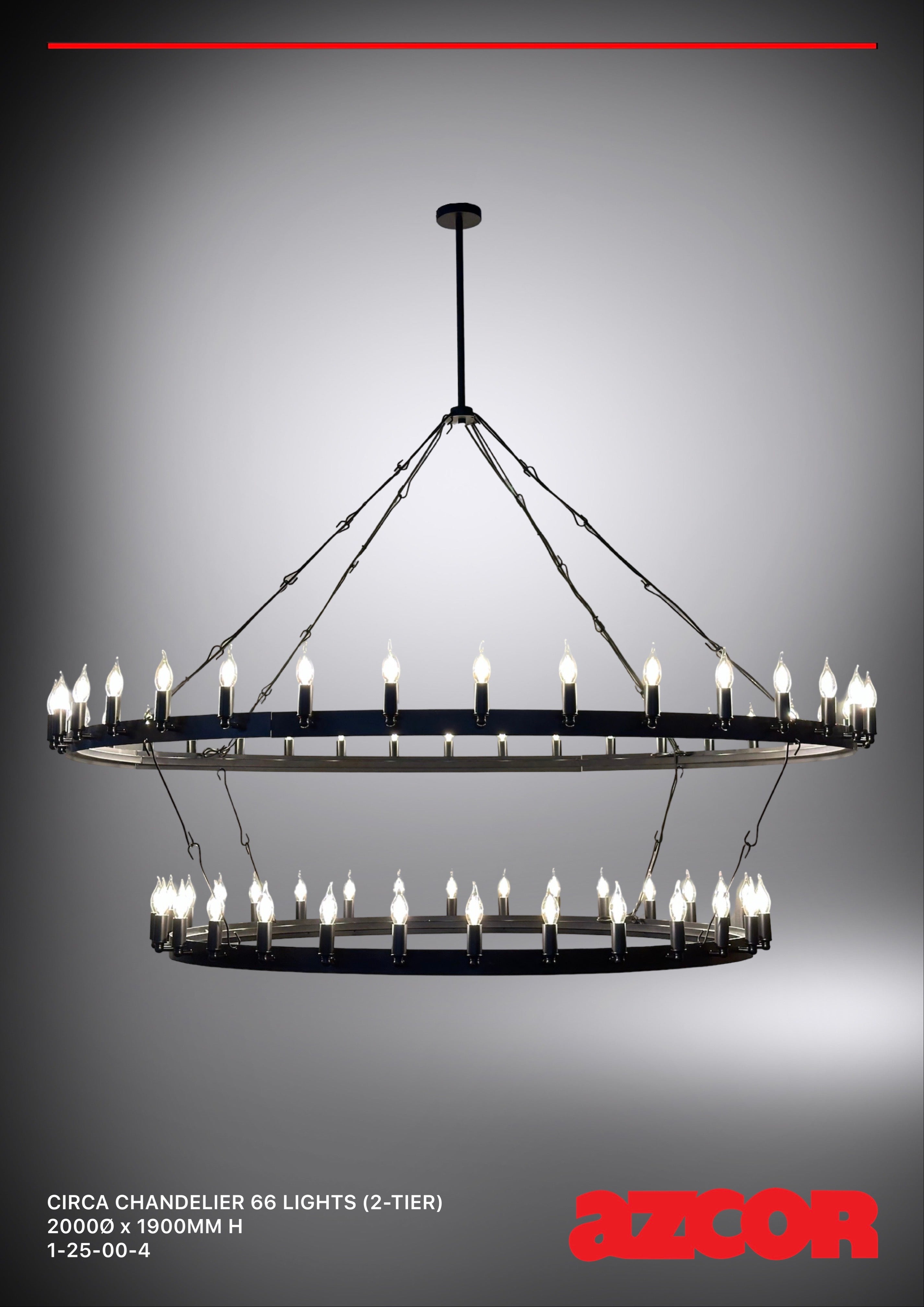 Circa Chandelier 66 Lights 2000Ø (2-Tier)