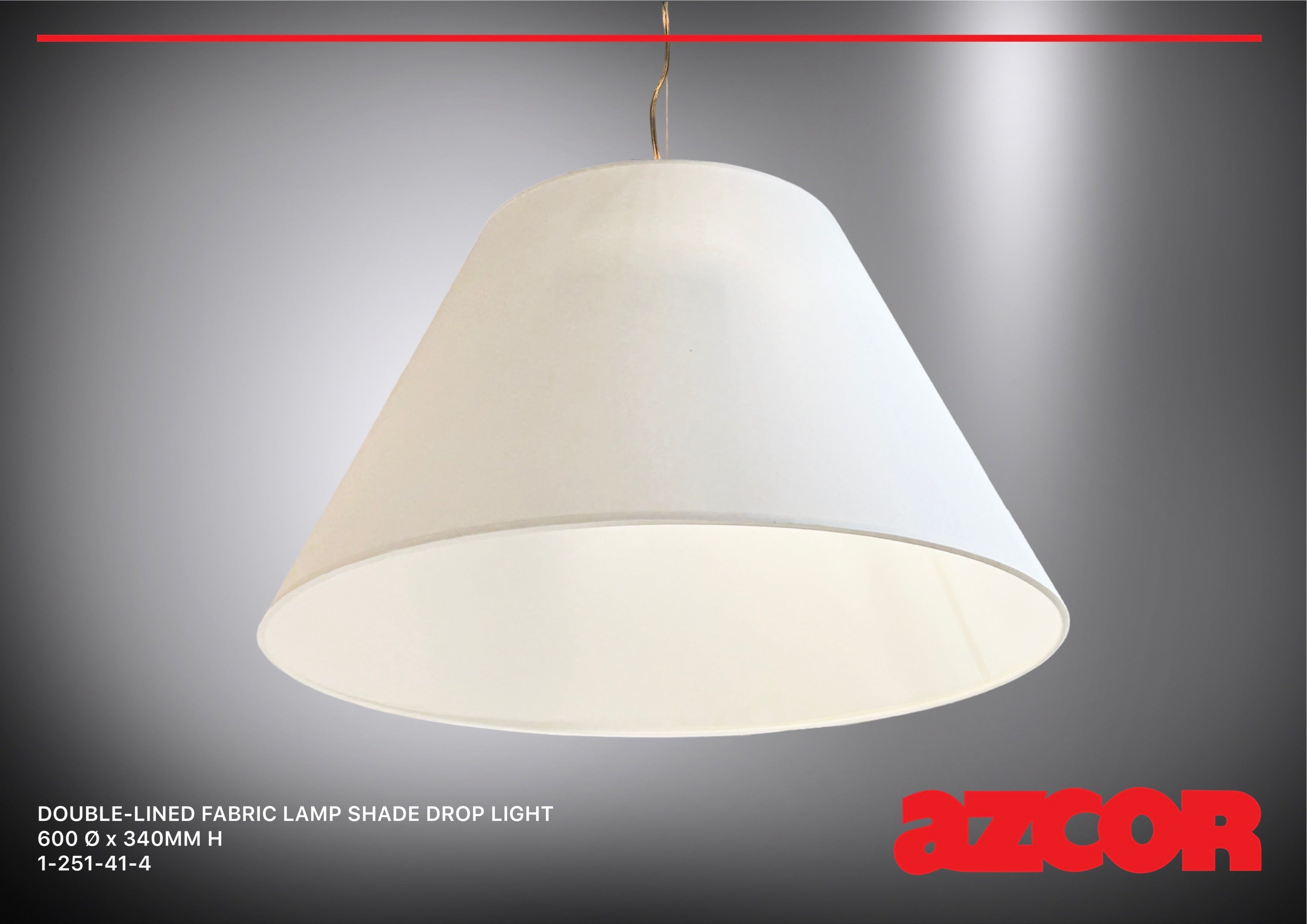 Double-lined Fabric Lamp Shade Drop Light 600Ø