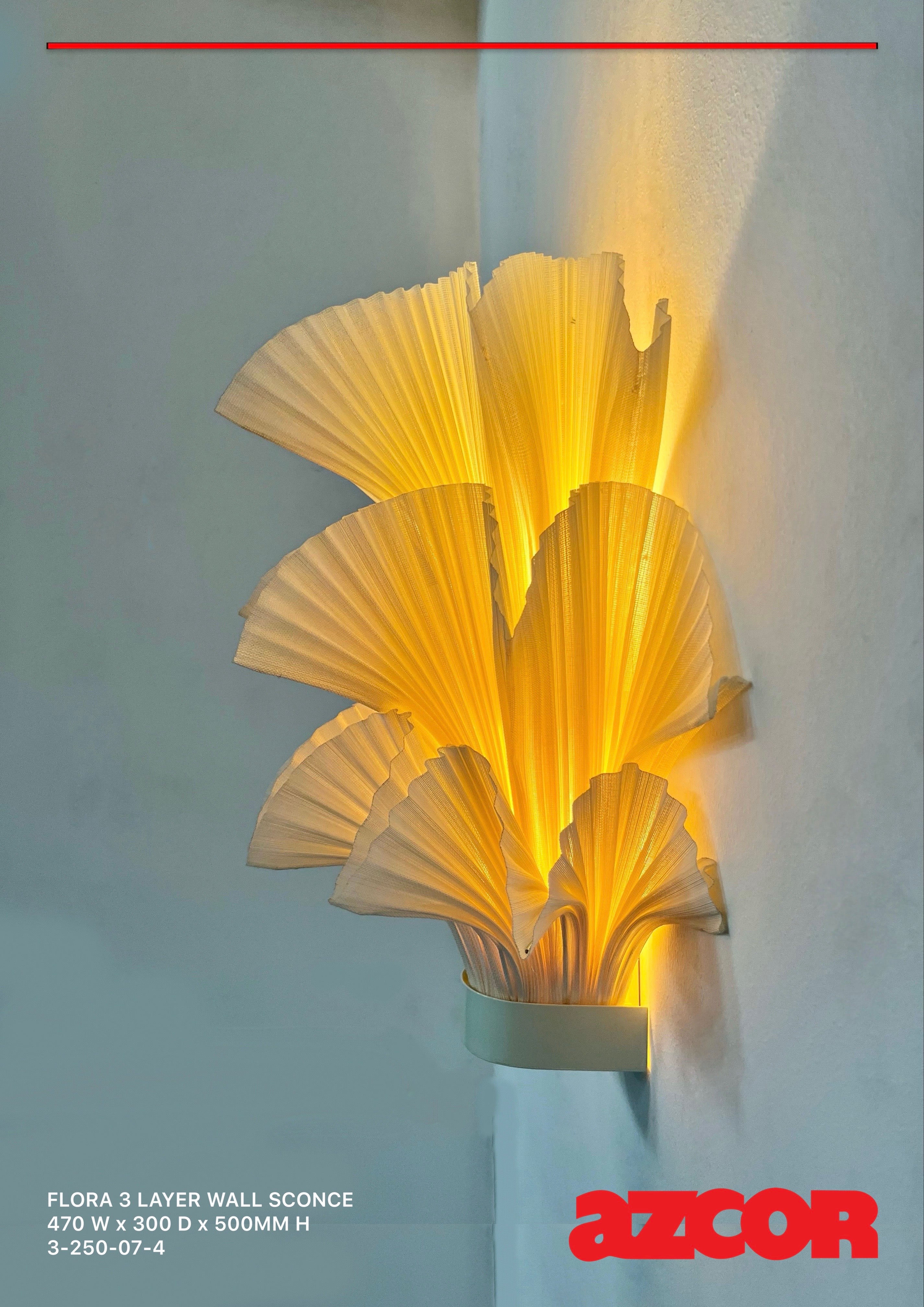 Flora 3 Layer Wall Sconce