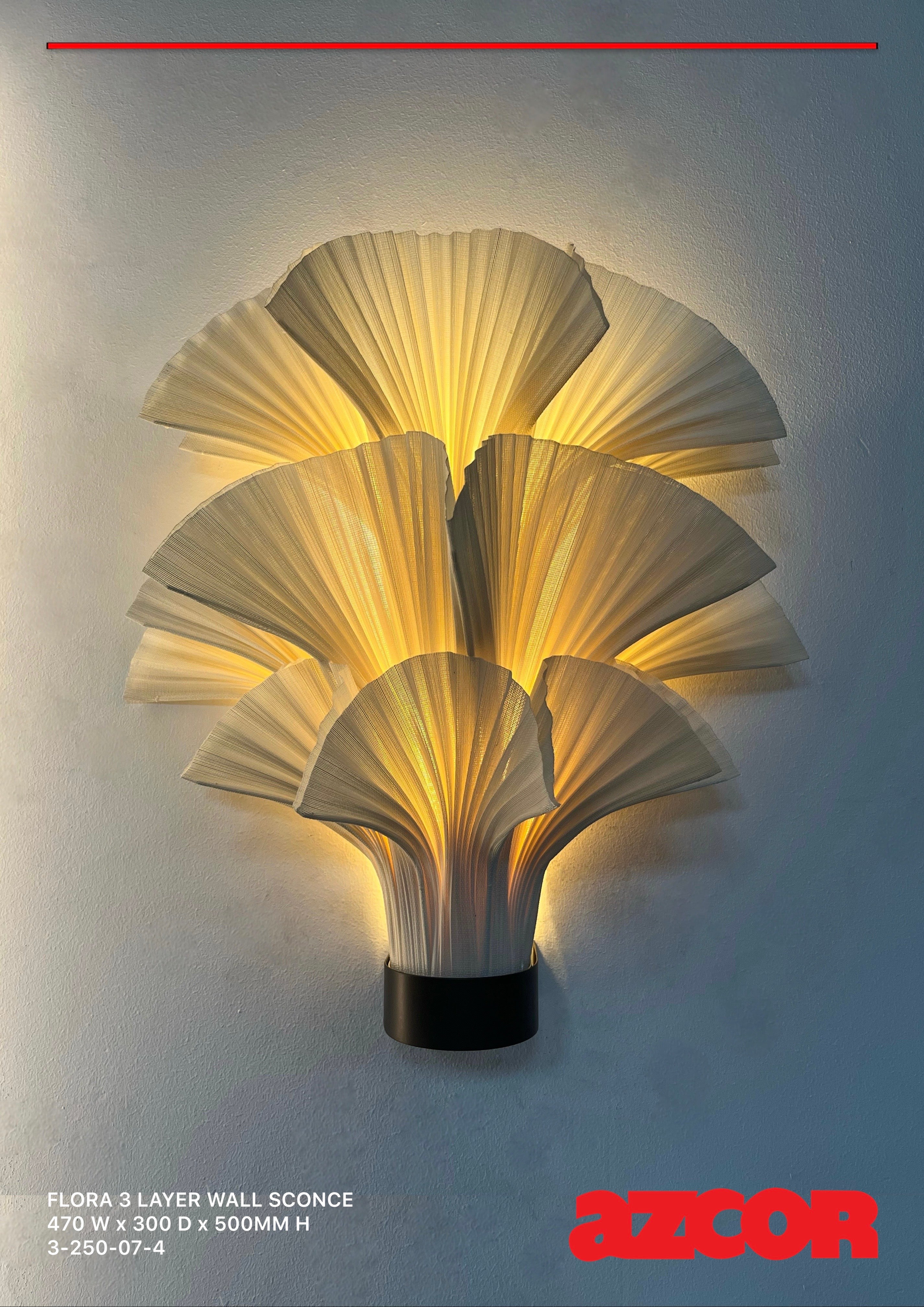 Flora 3 Layer Wall Sconce