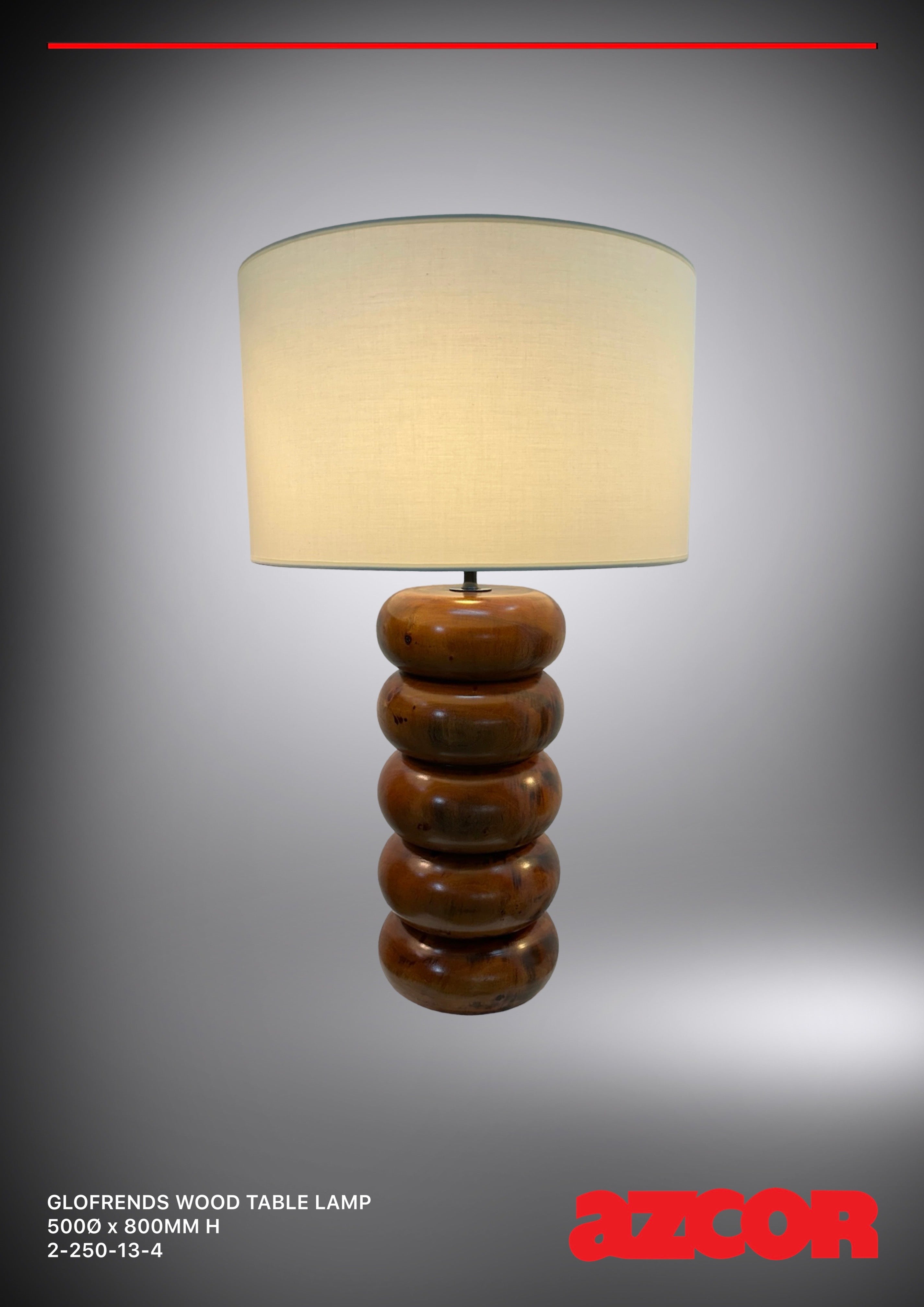 Glofrends Wood Table Lamp