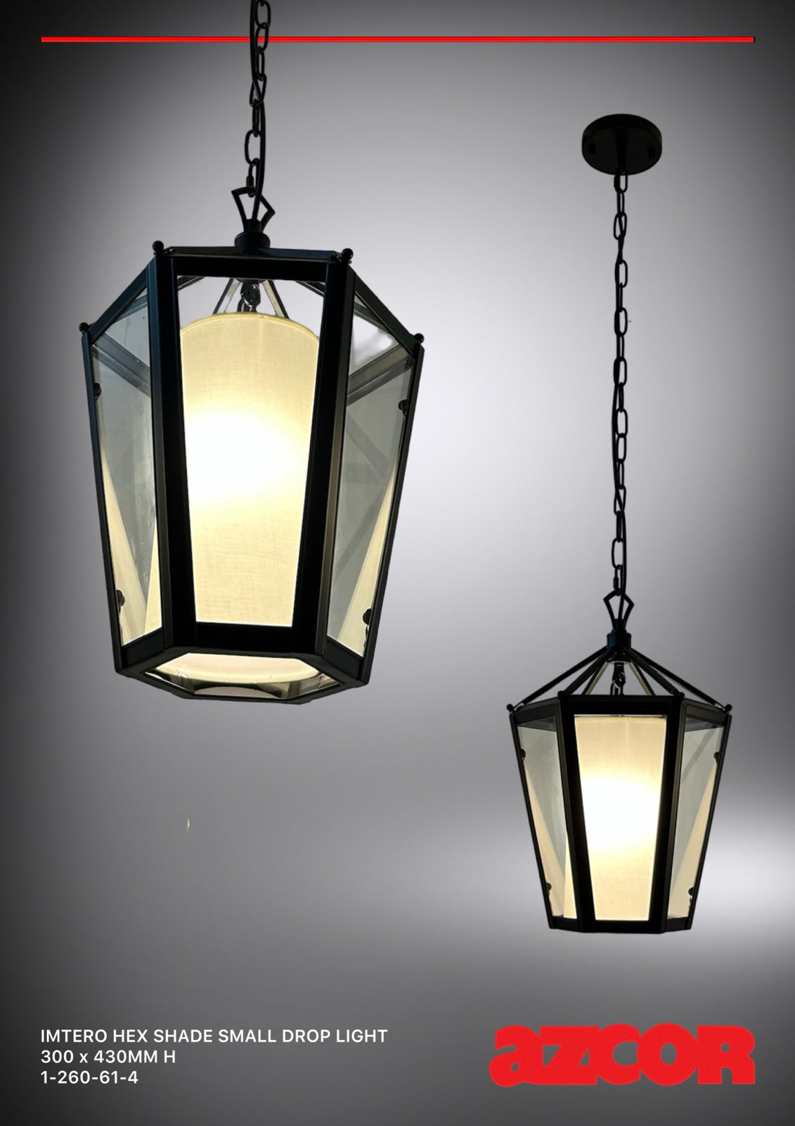 Imtero Shade Hexagonal Short Drop Light