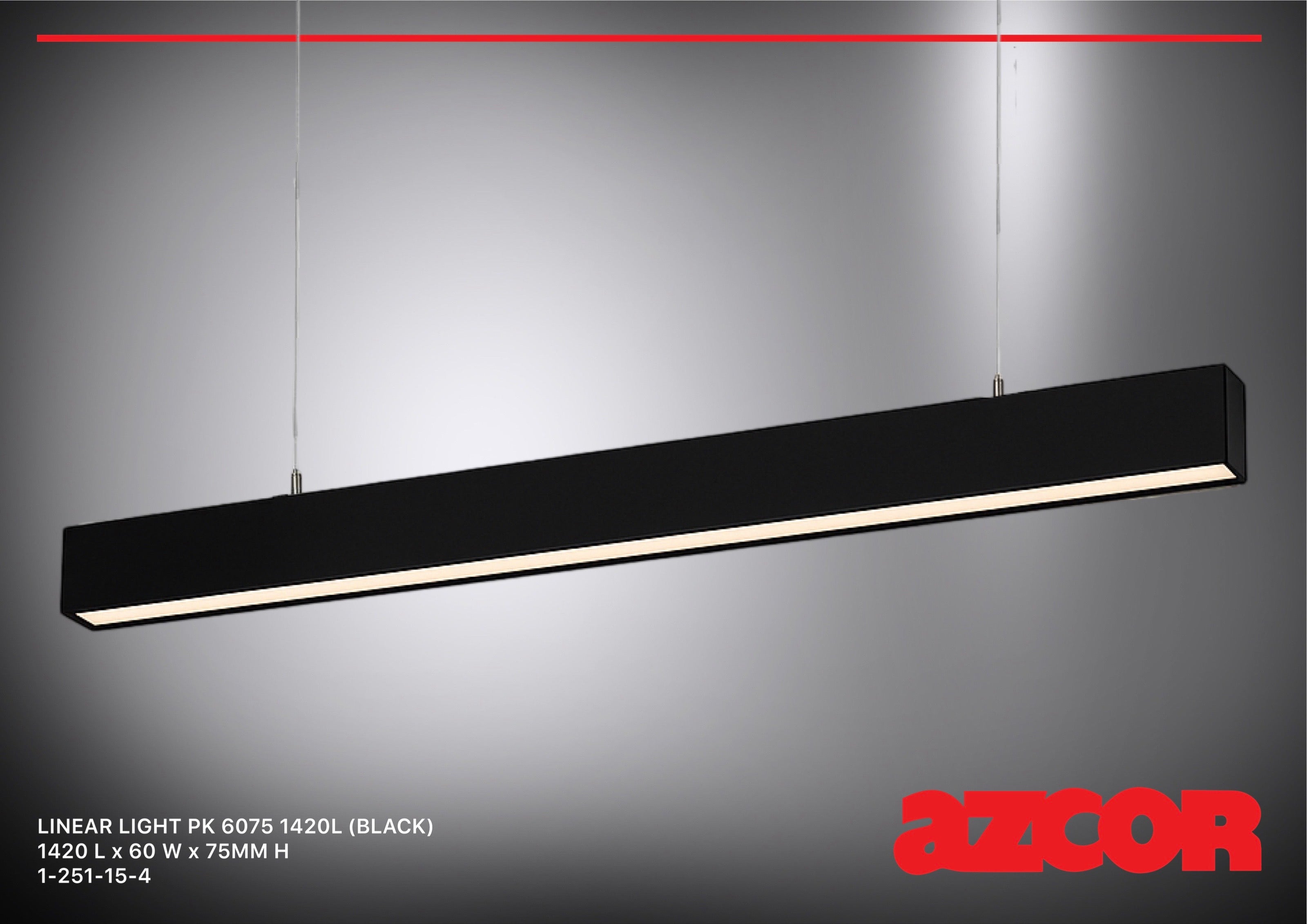 Linear Light PK 6075 1420L (Micro-prismatic Diffuser)