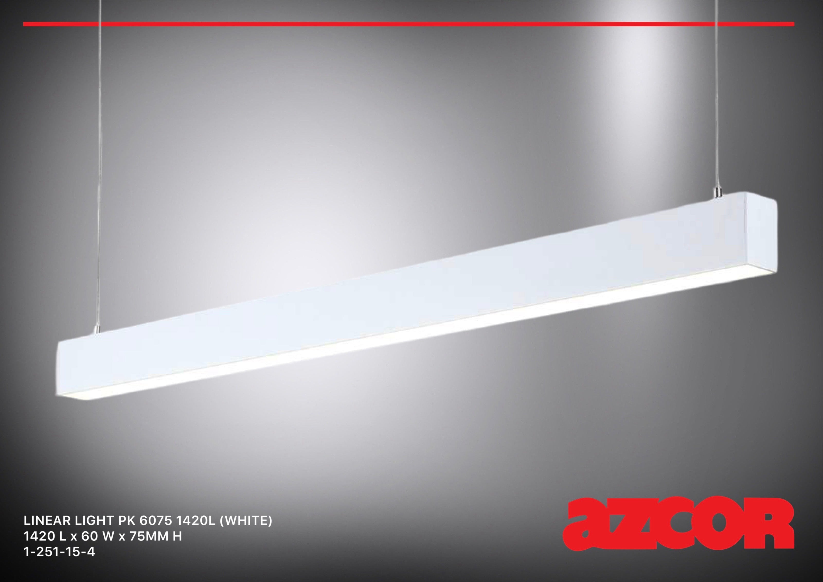 Linear Light PK 6075 1420L (Micro-prismatic Diffuser)