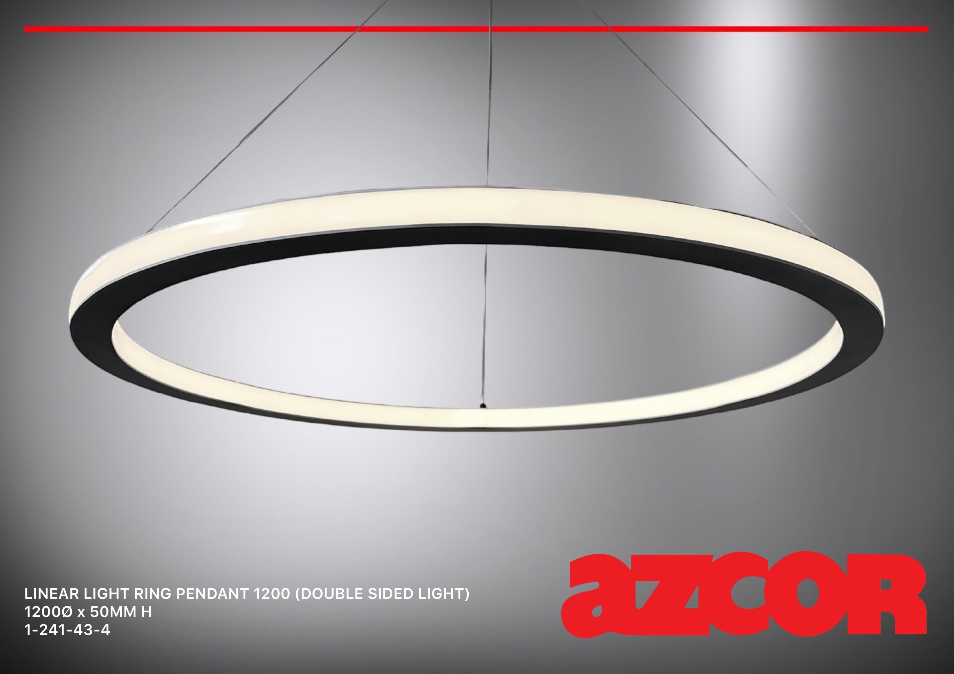Linear Light Ring Pendant (Double-Sided Light)