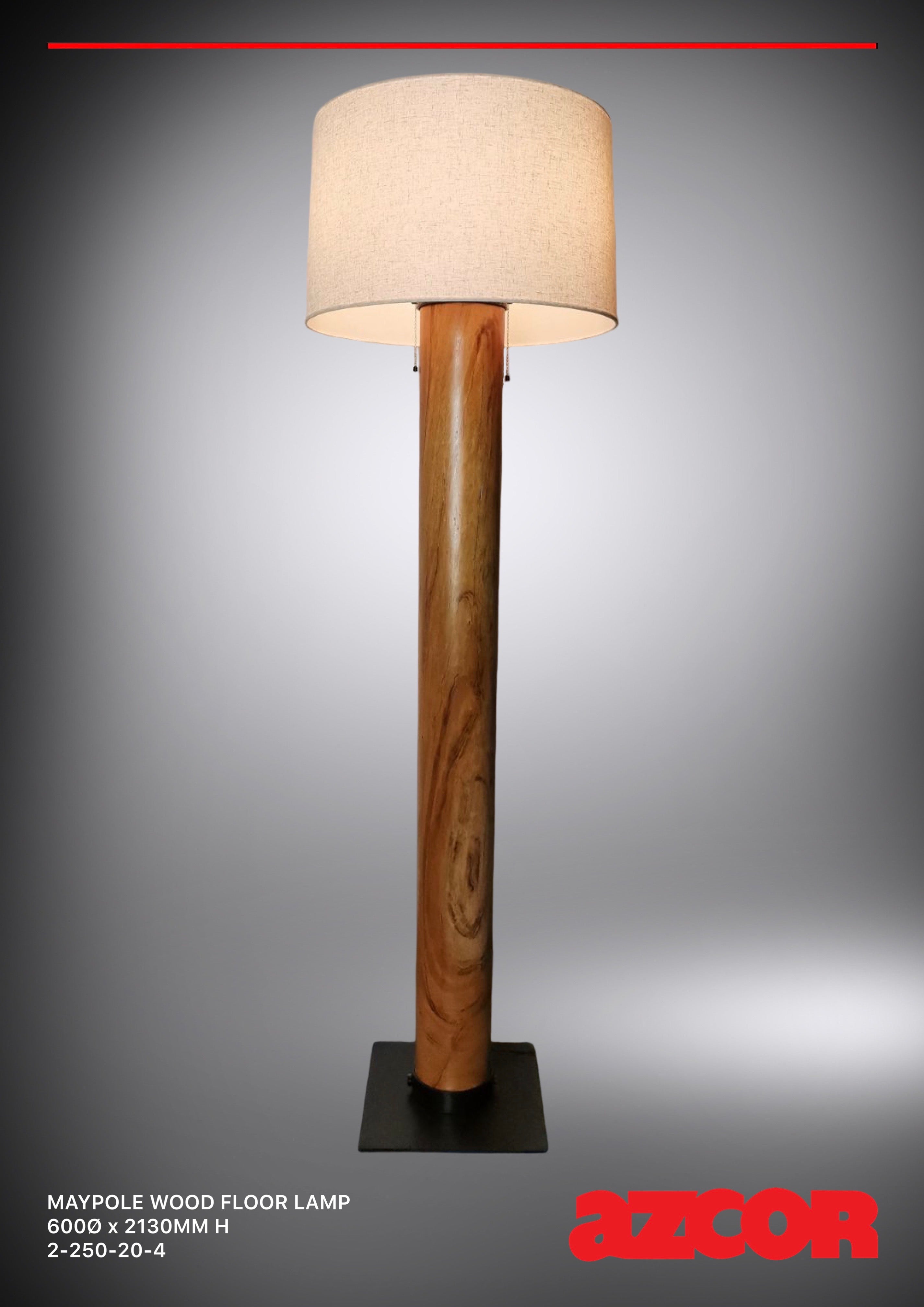 Maypole Wood Floor Lamp