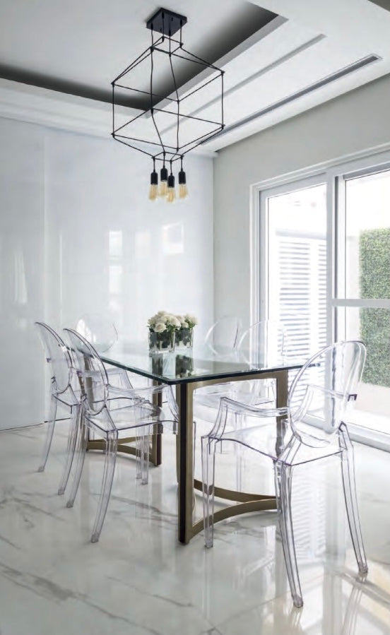 Nica Double Square Drop Light