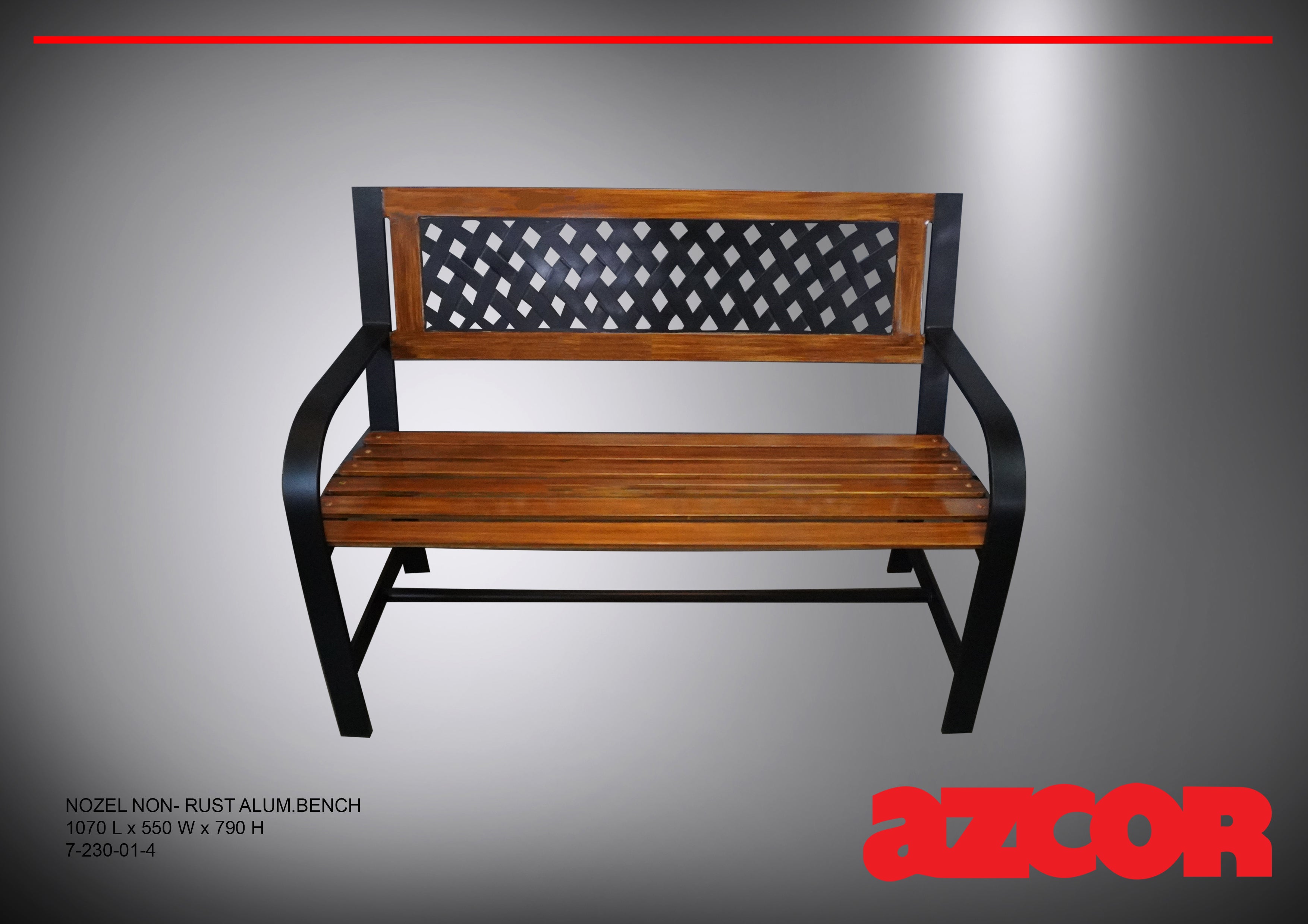Nozel Non-rust Aluminum Bench
