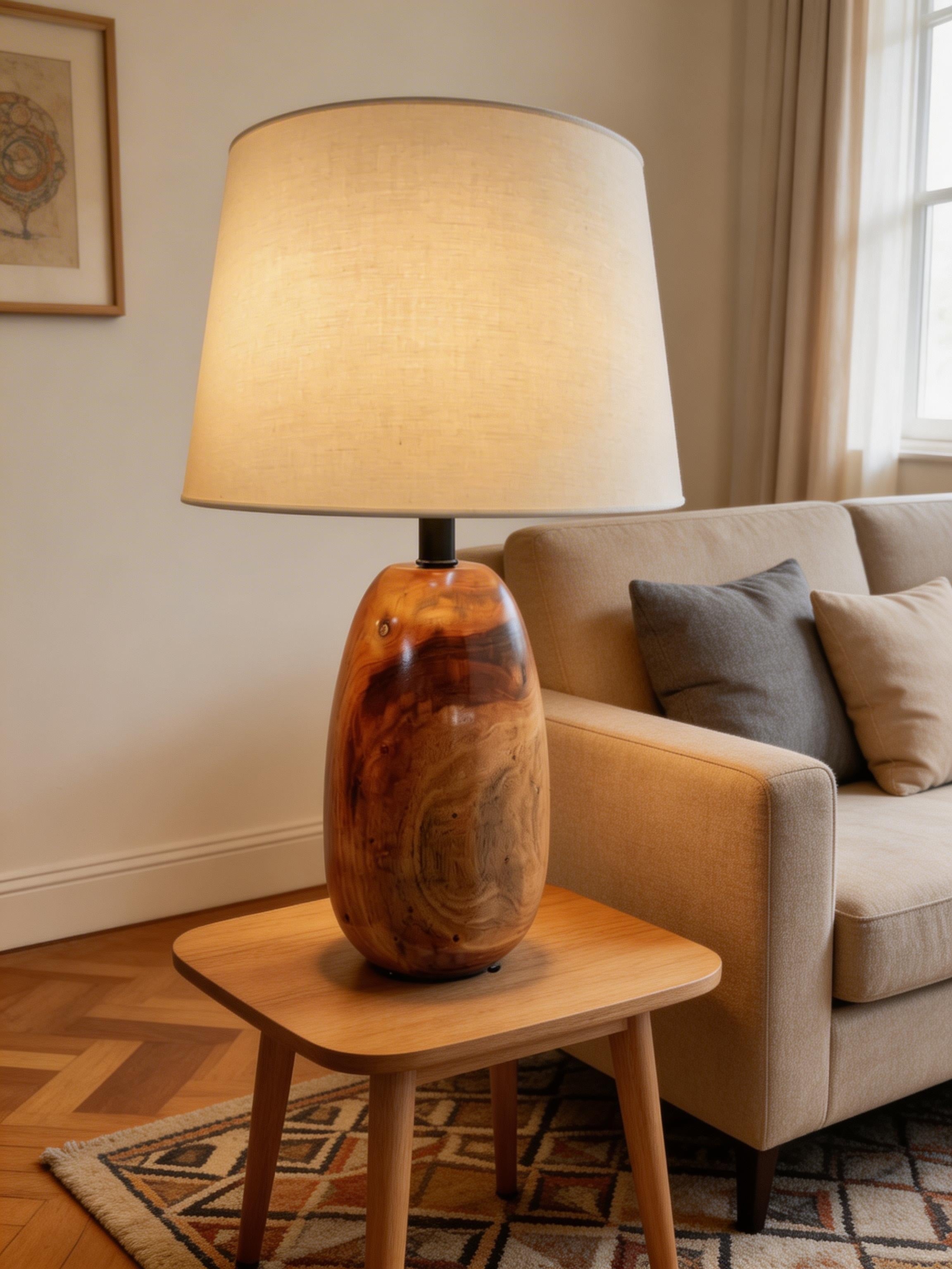 Ovalado Wood Table Lamp
