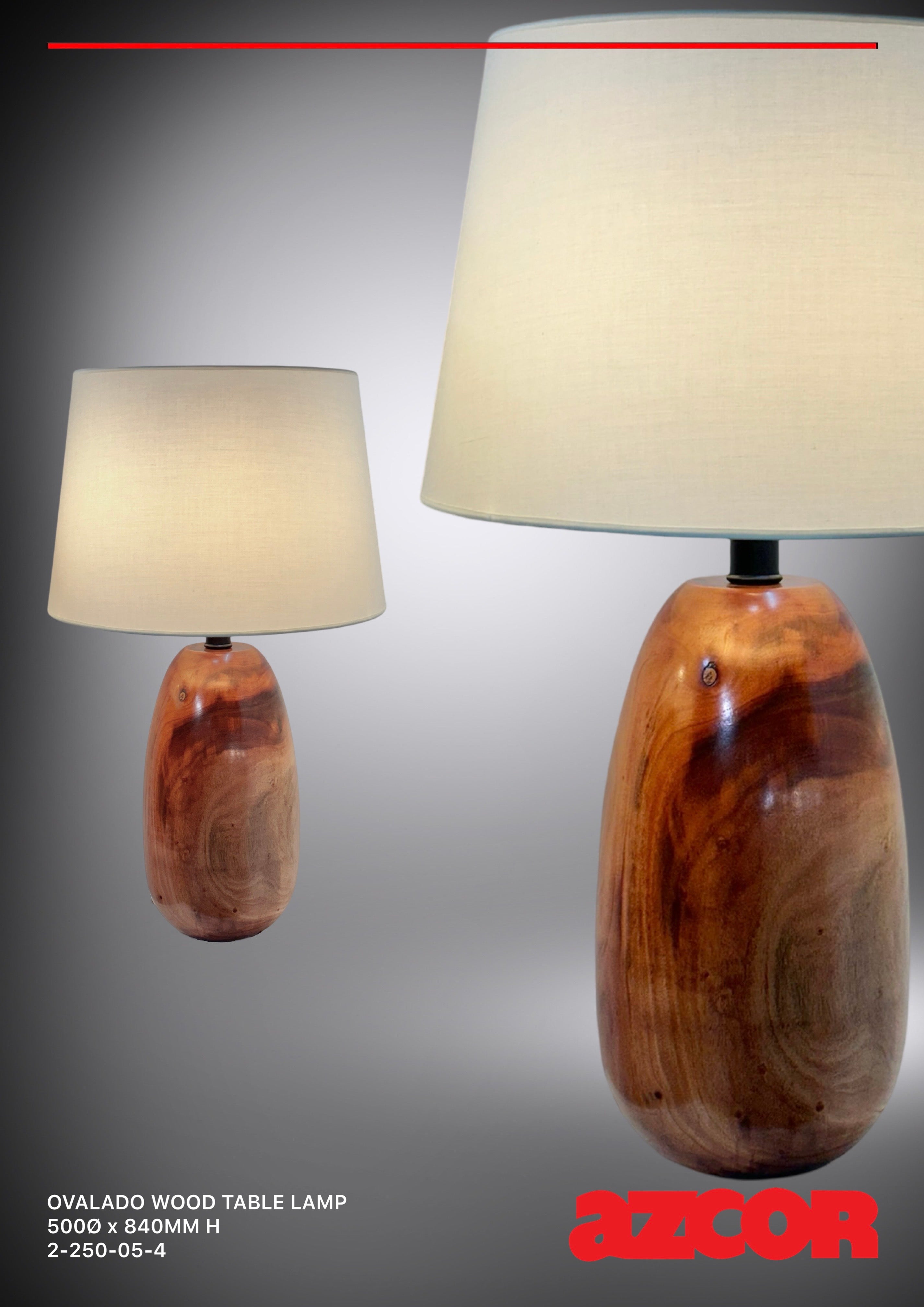 Ovalado Wood Table Lamp