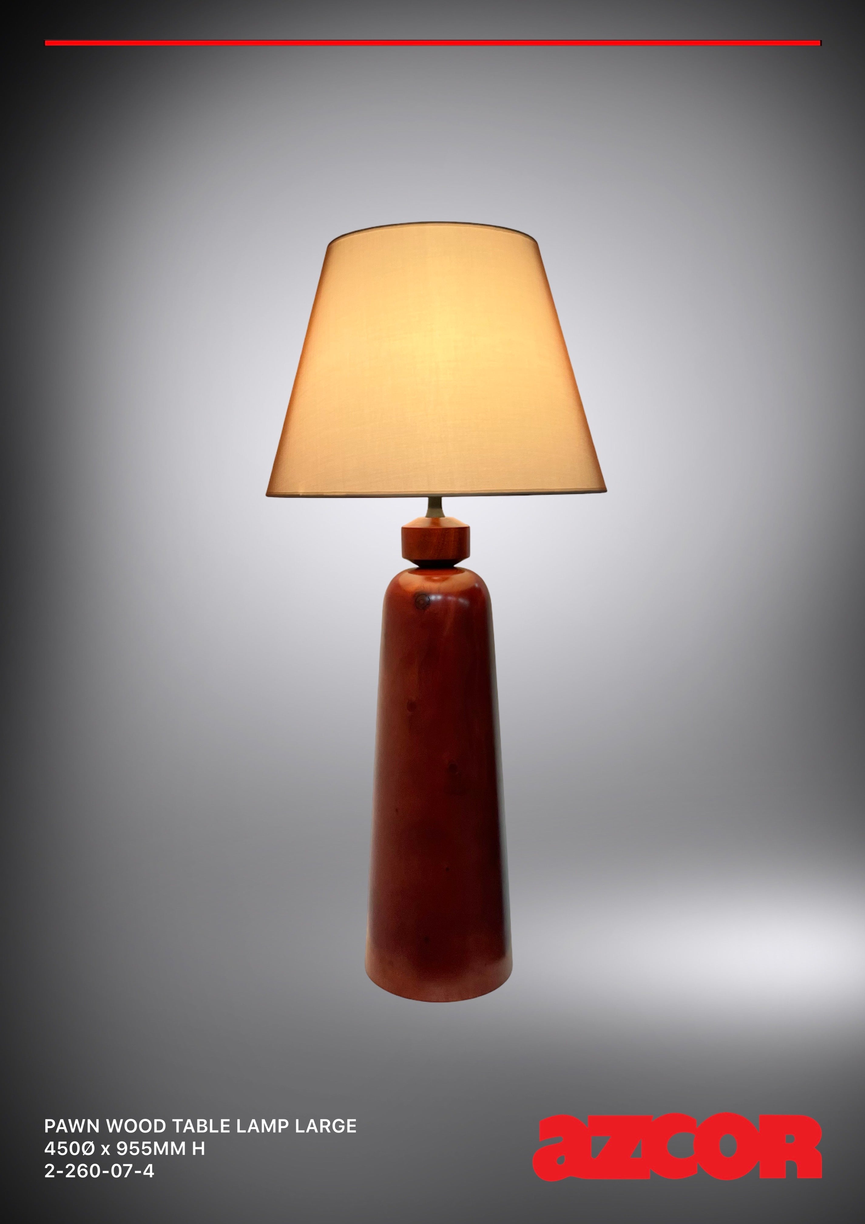 Pawn Wood Table Lamp
