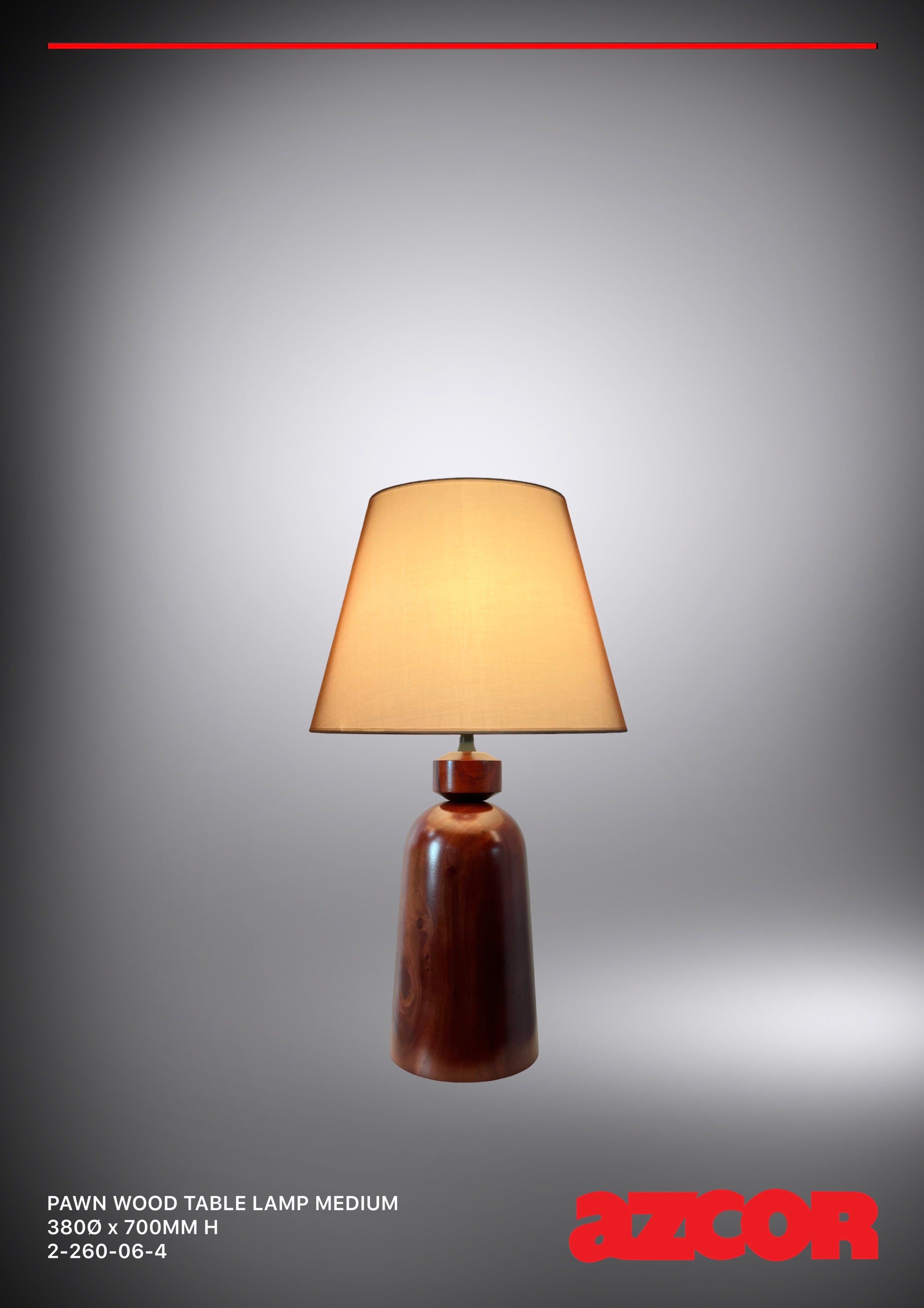 Pawn Wood Table Lamp