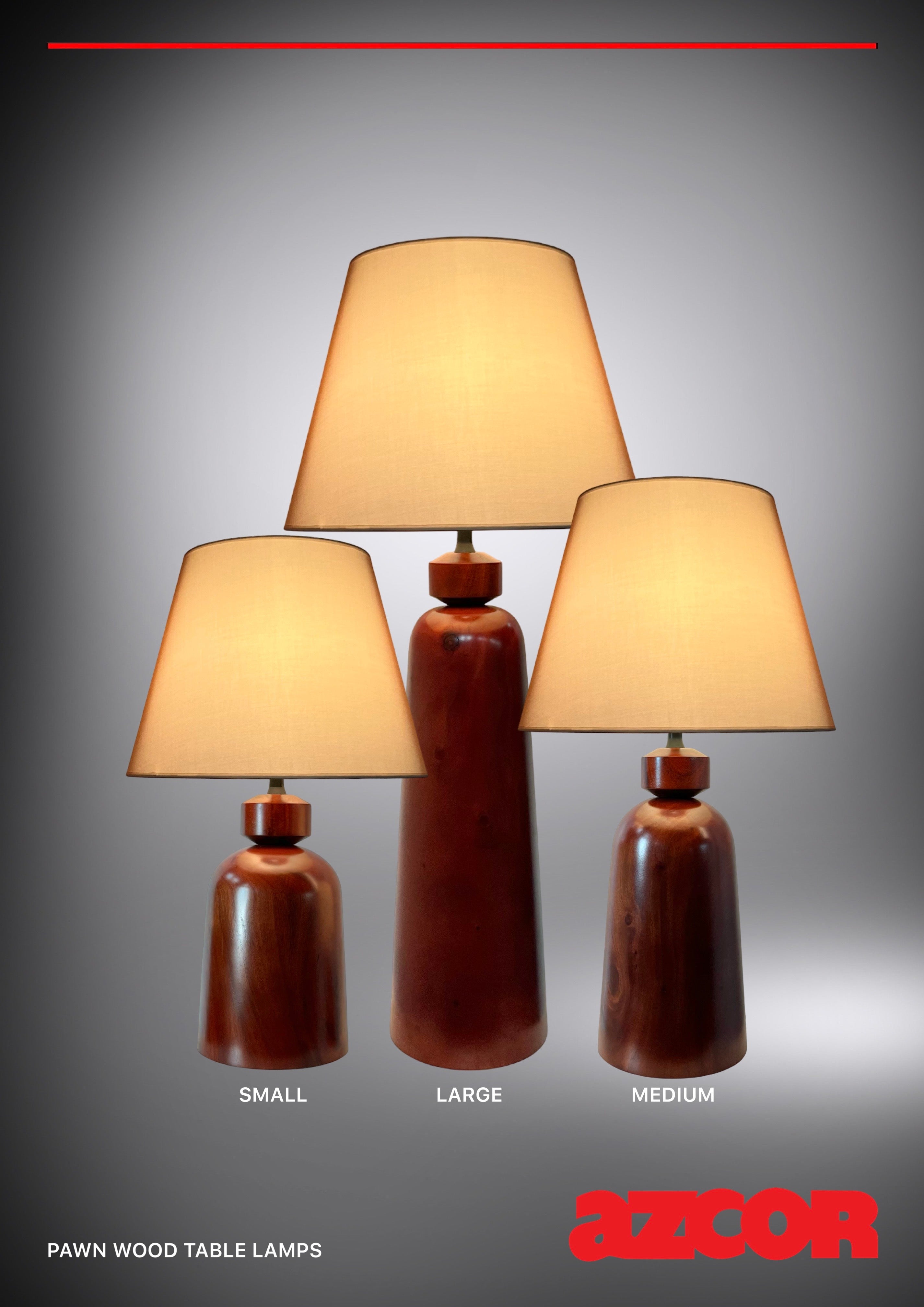 Pawn Wood Table Lamp
