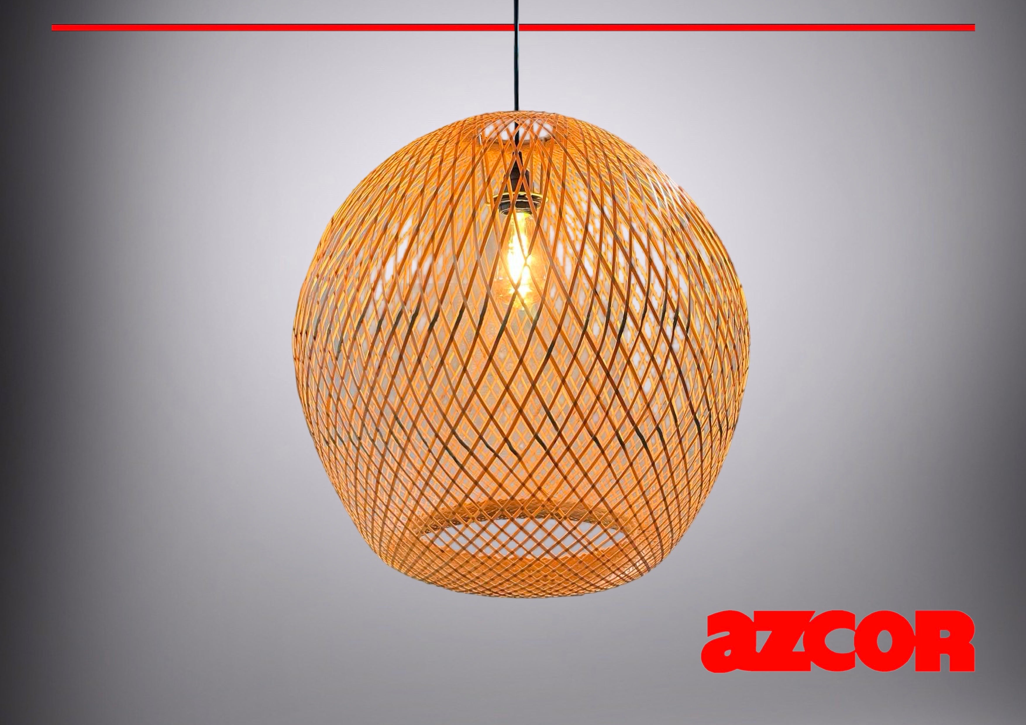 Rattan Drop Light