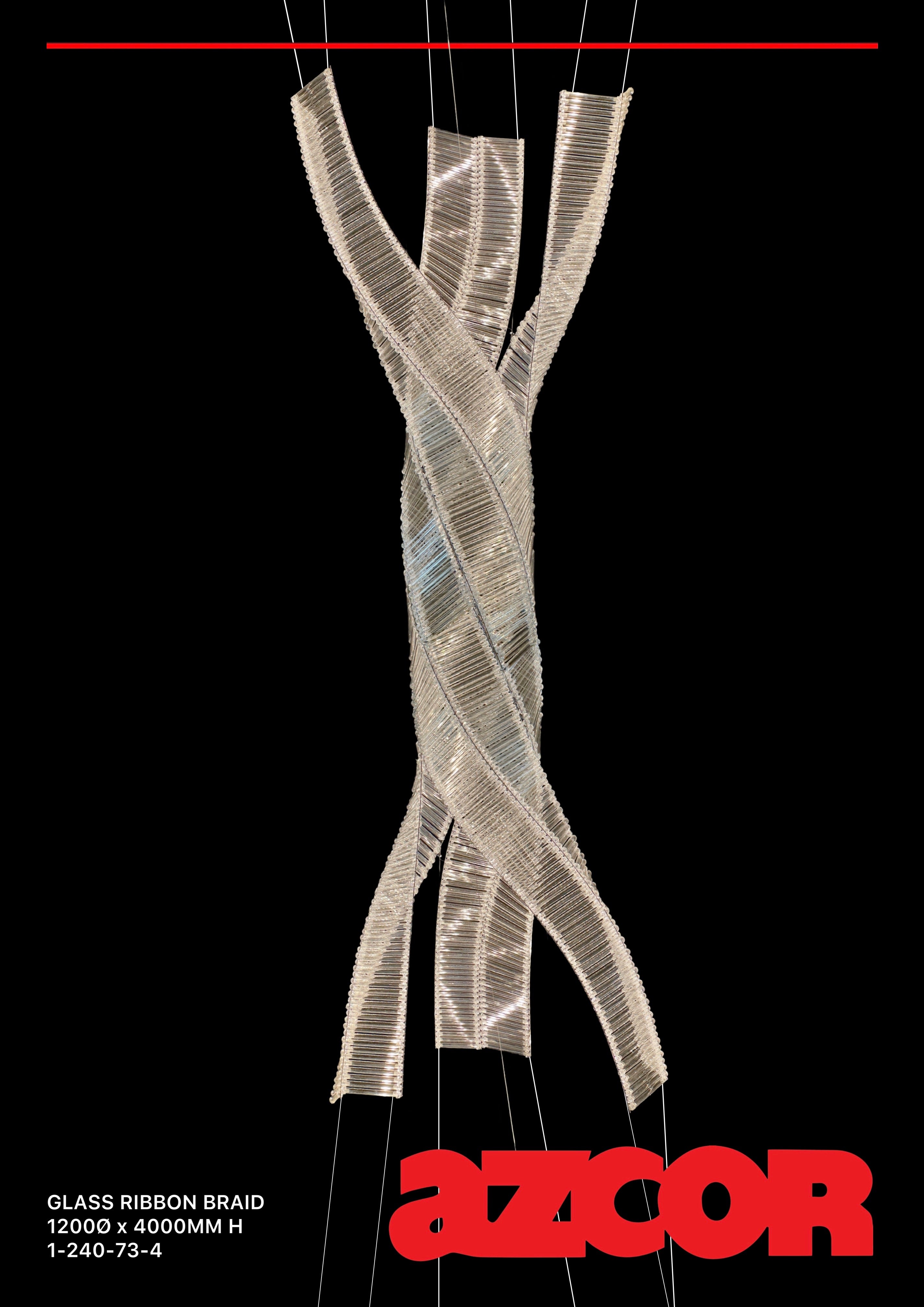 Ribbon Braid Chandelier