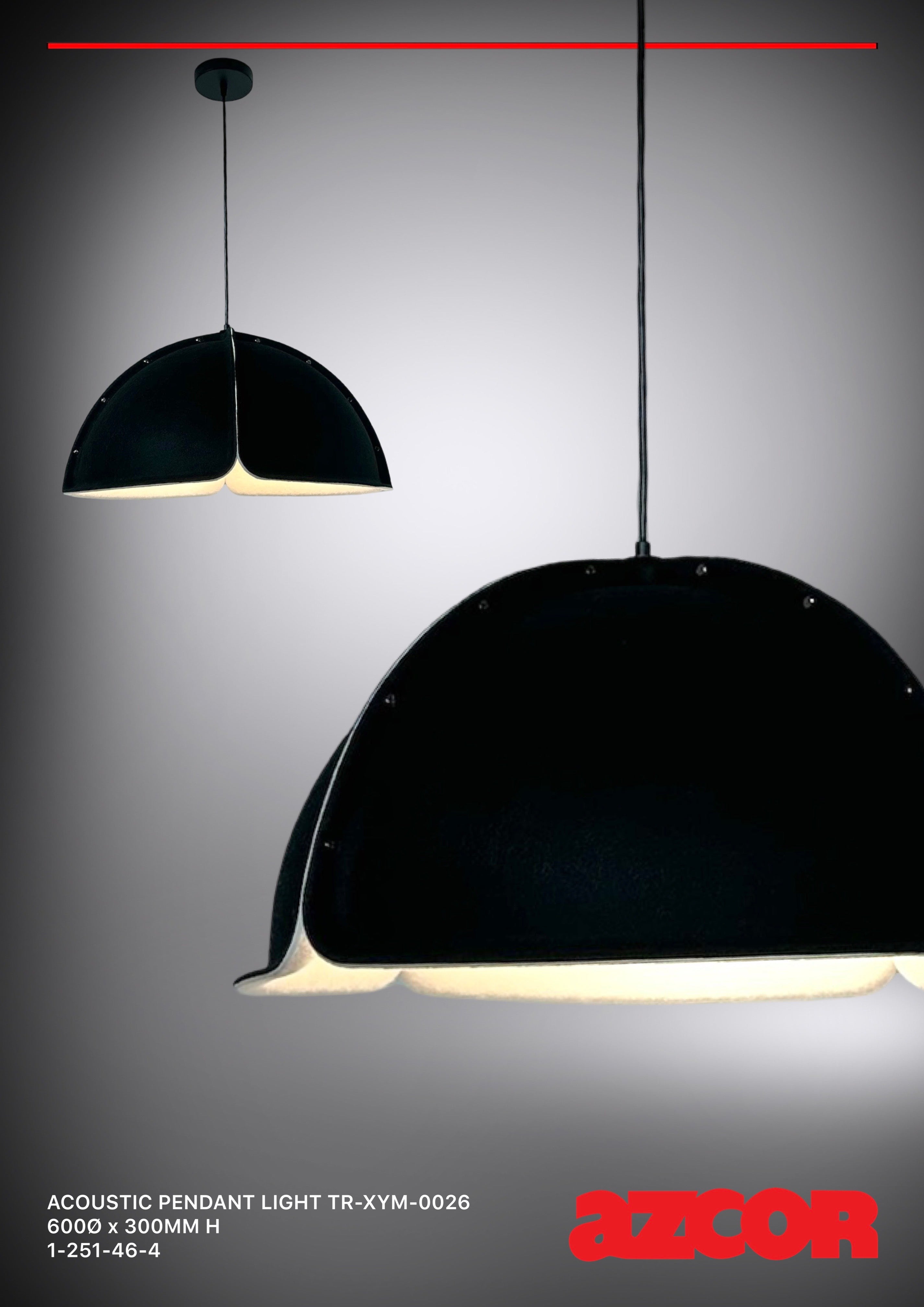 Sound Absorbing Acoustic Pendant Light TR-XYM-0026