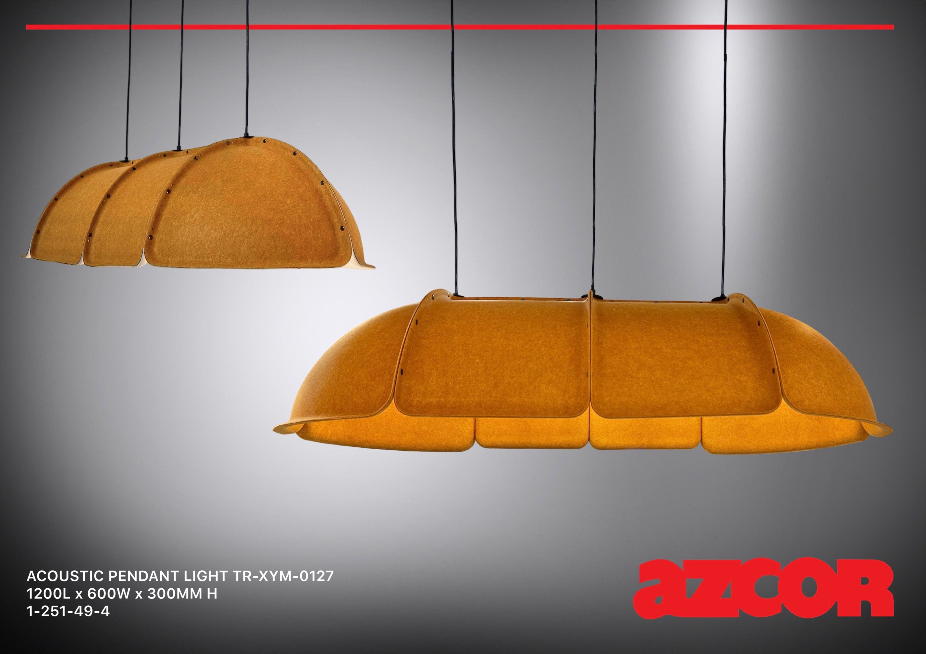 Sound Absorbing Acoustic Pendant Light TR-XYM-0127