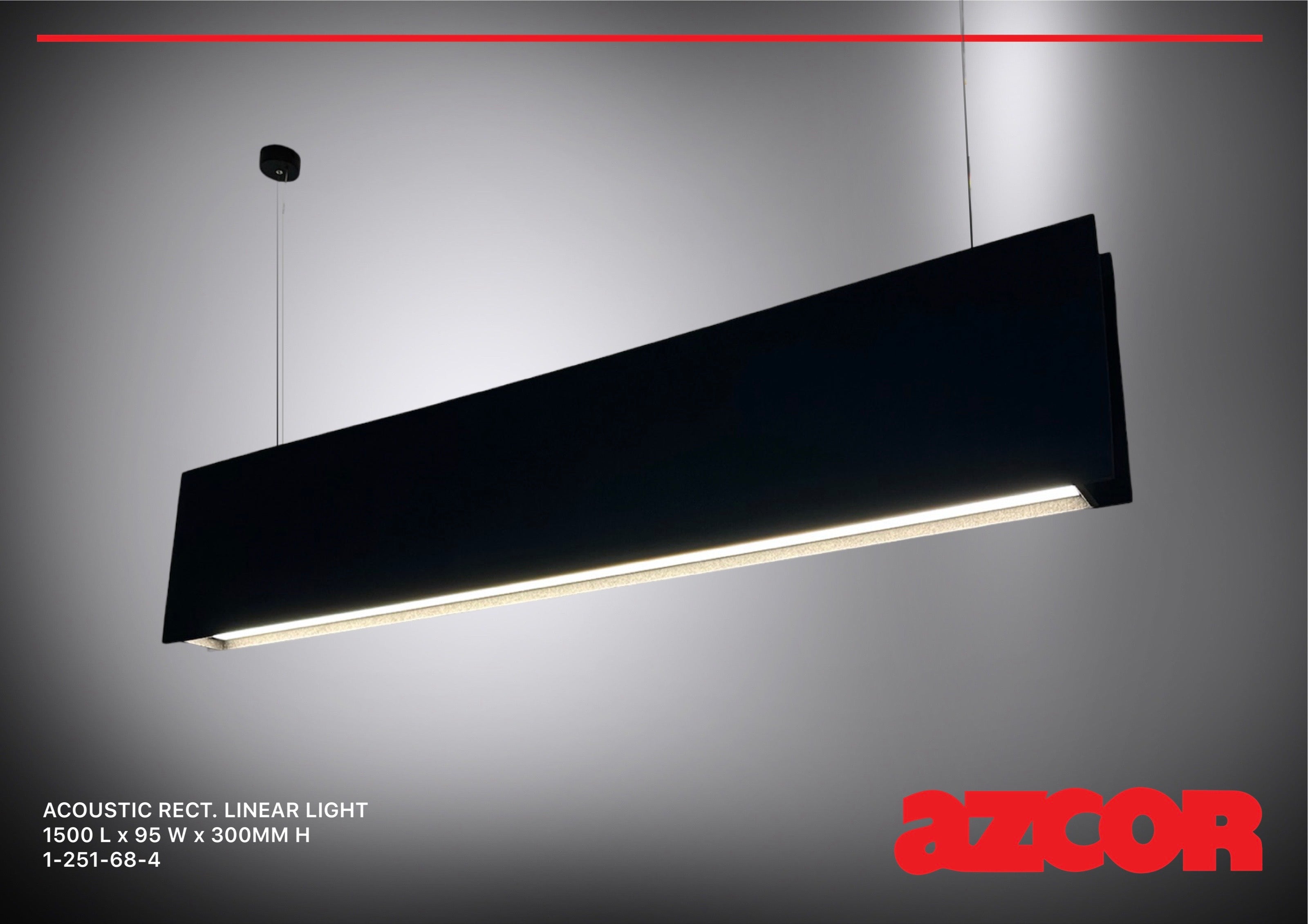 Sound Absorbing Acoustic Linear Light