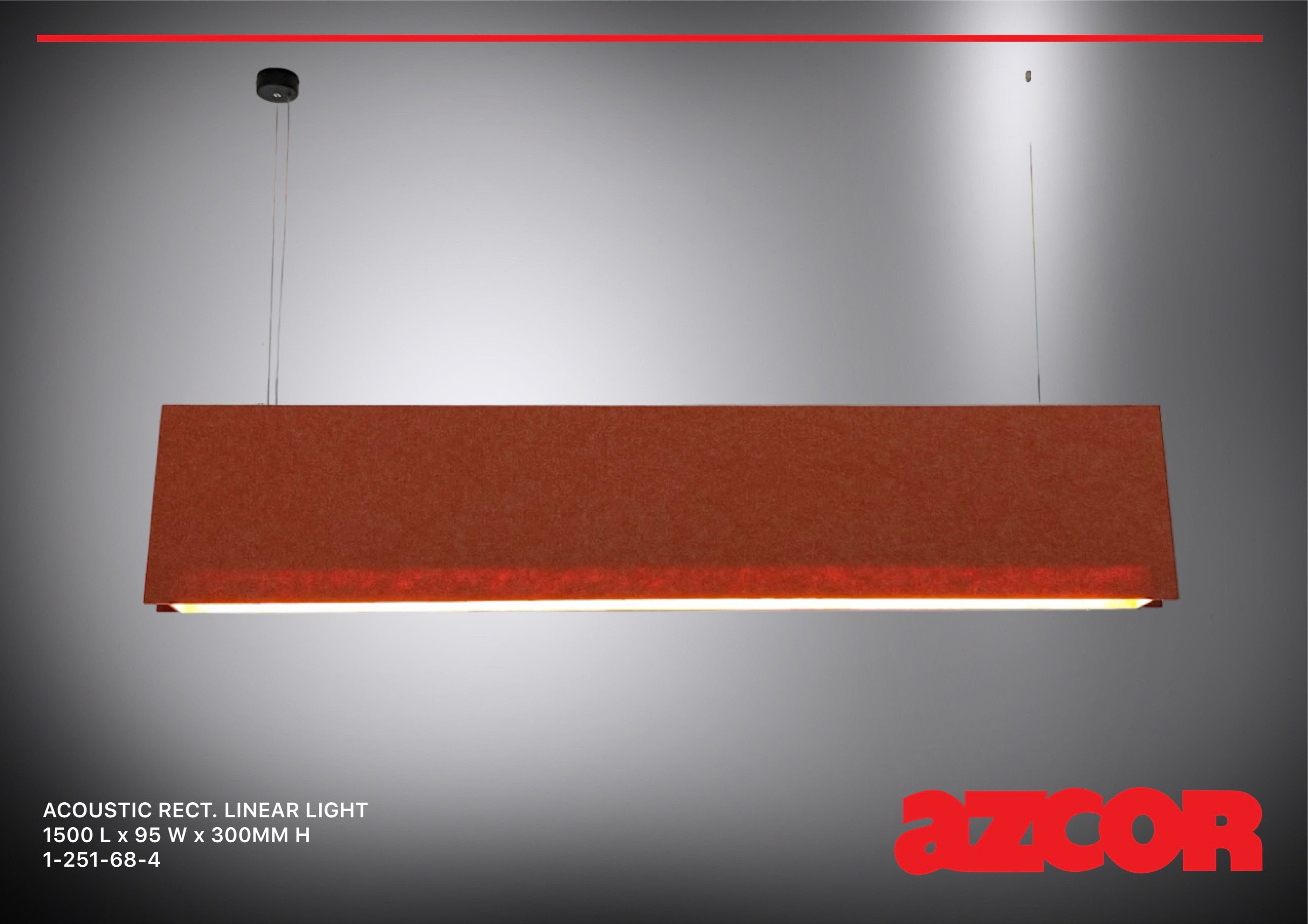 Sound Absorbing Acoustic Linear Light