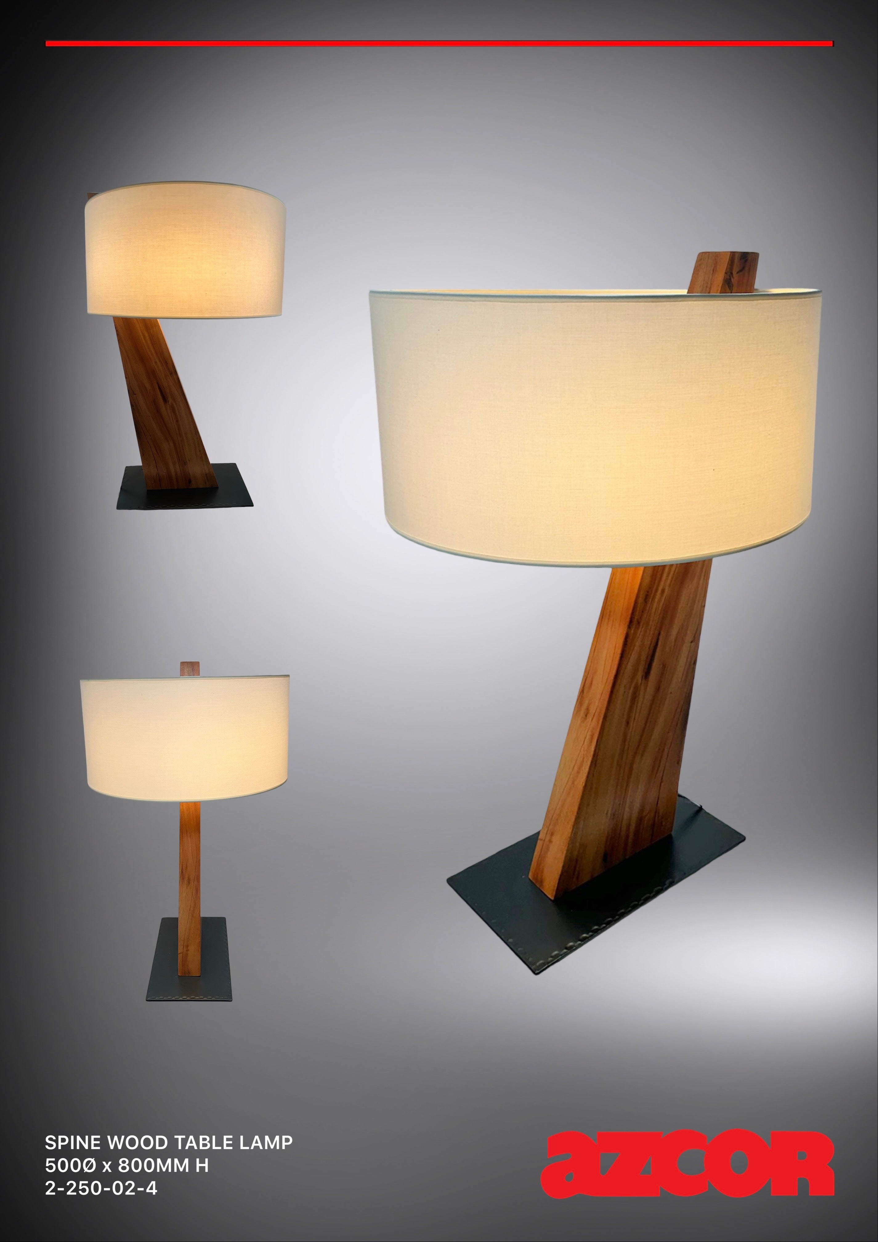 Spine Wood Table Lamp
