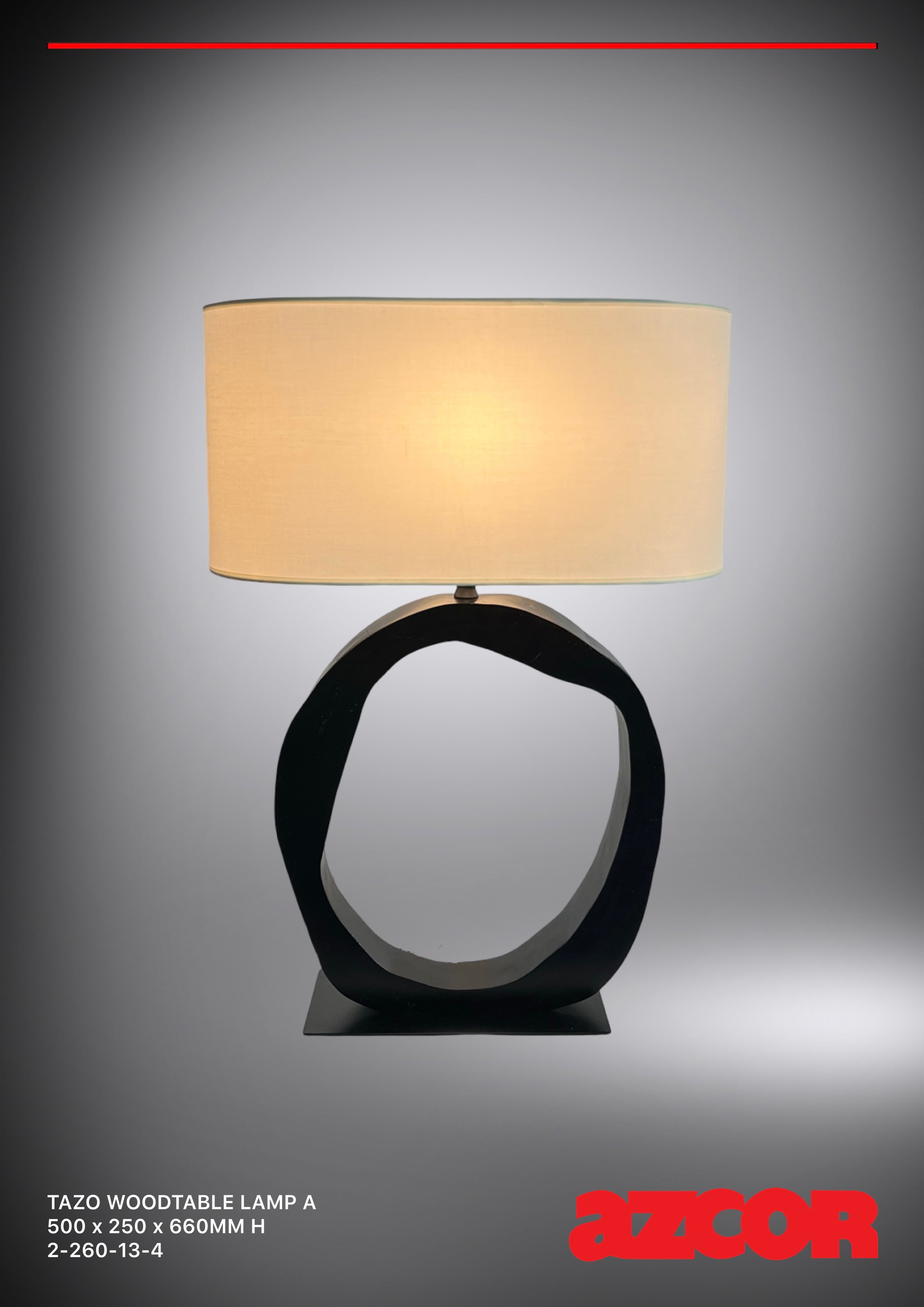 Tazo Wood Table Lamp