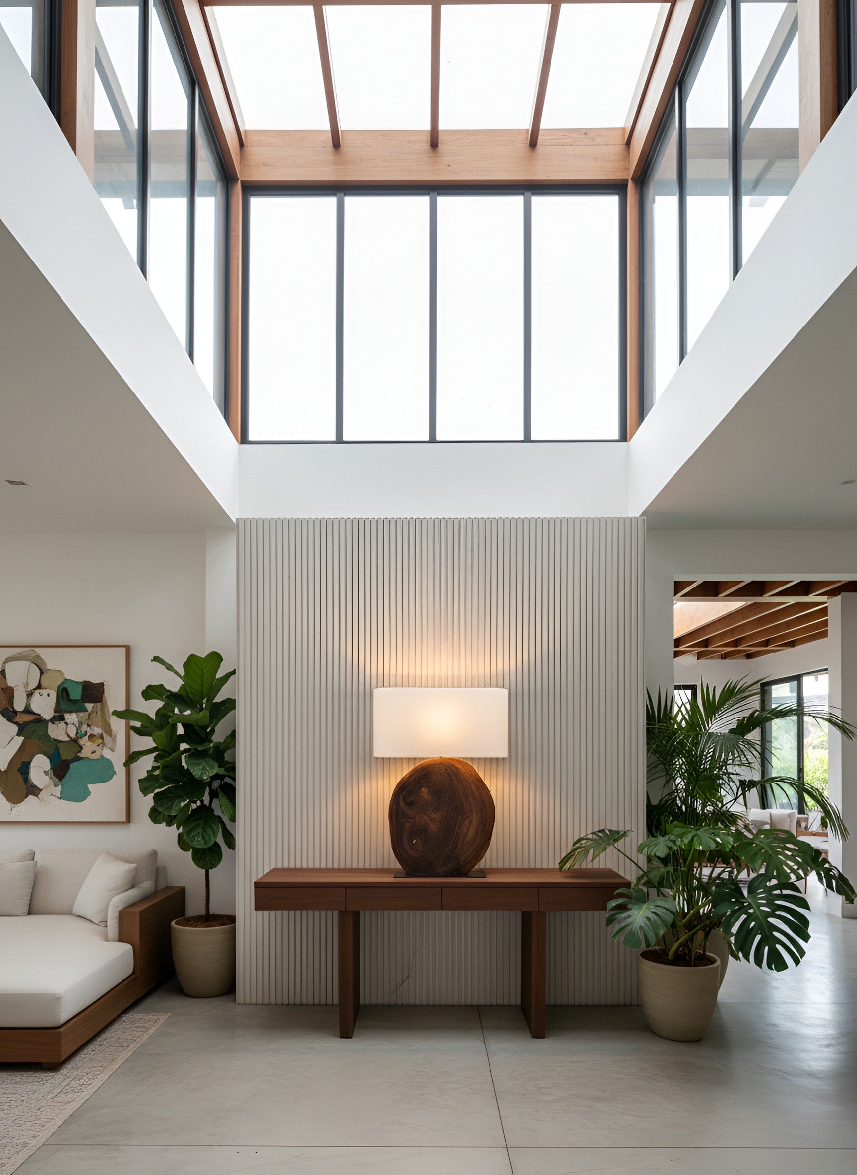 Tonio Wood Overized Table Lamp