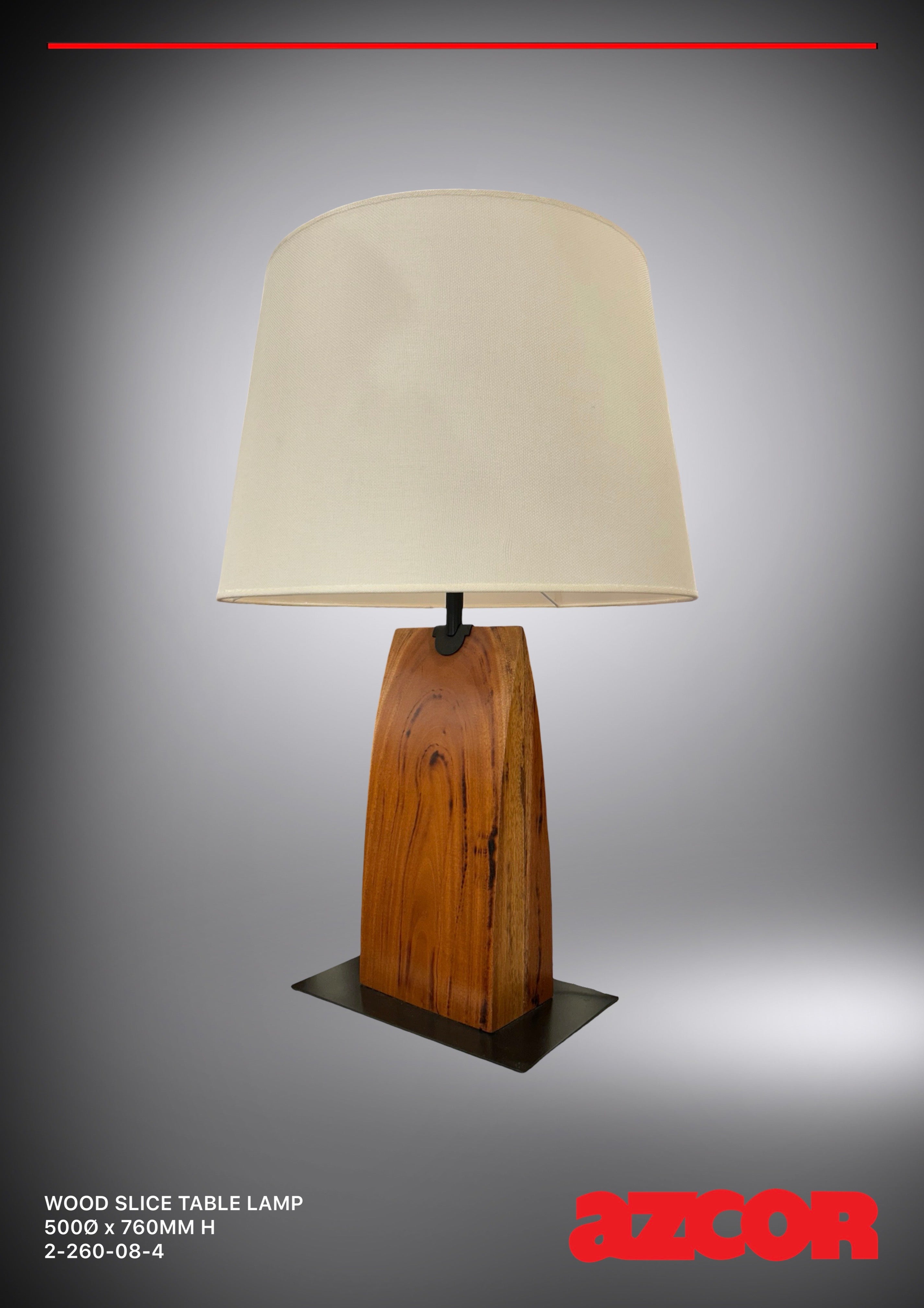 Wood Slice Table Lamp
