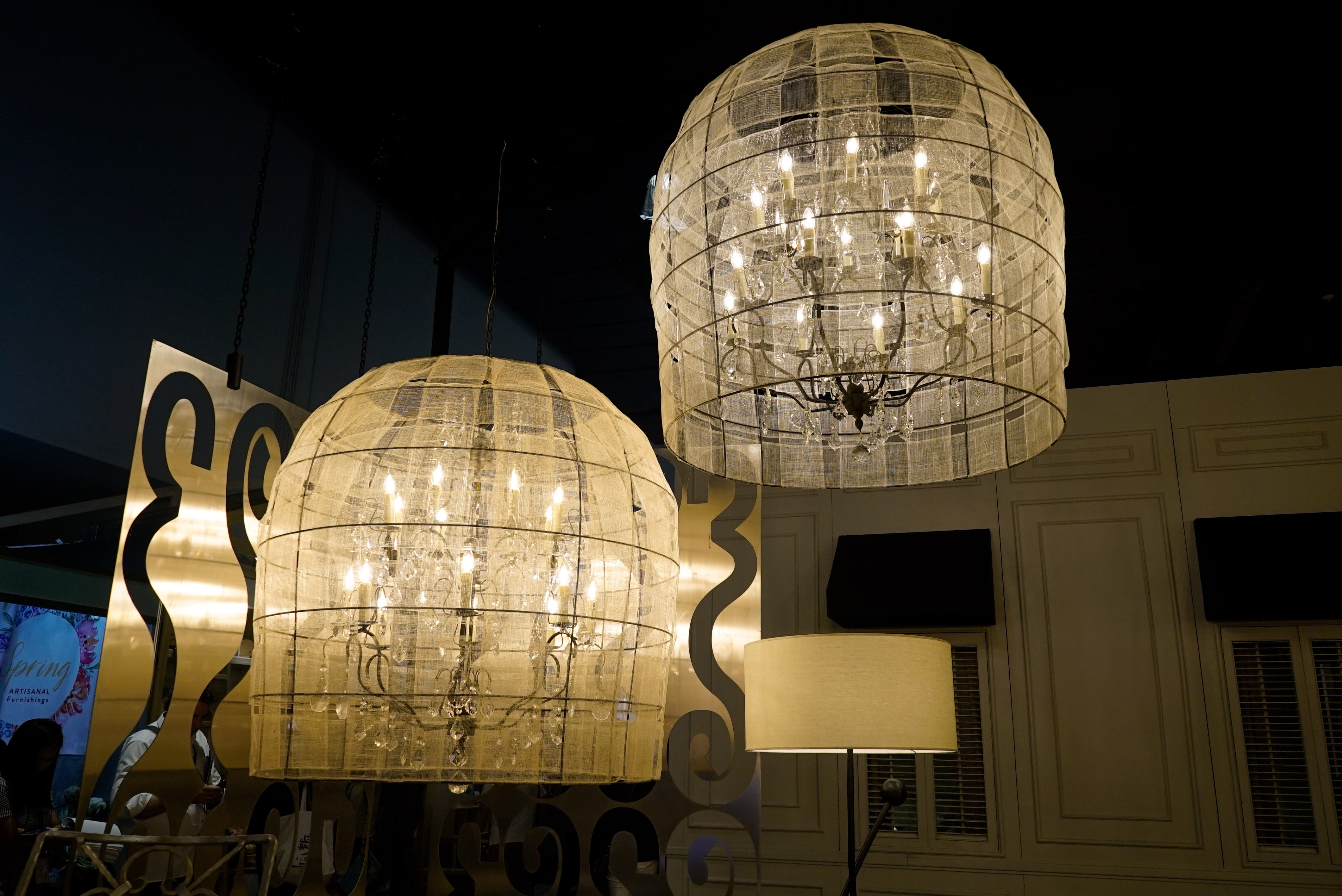 Prato Sinamay Chandelier 16