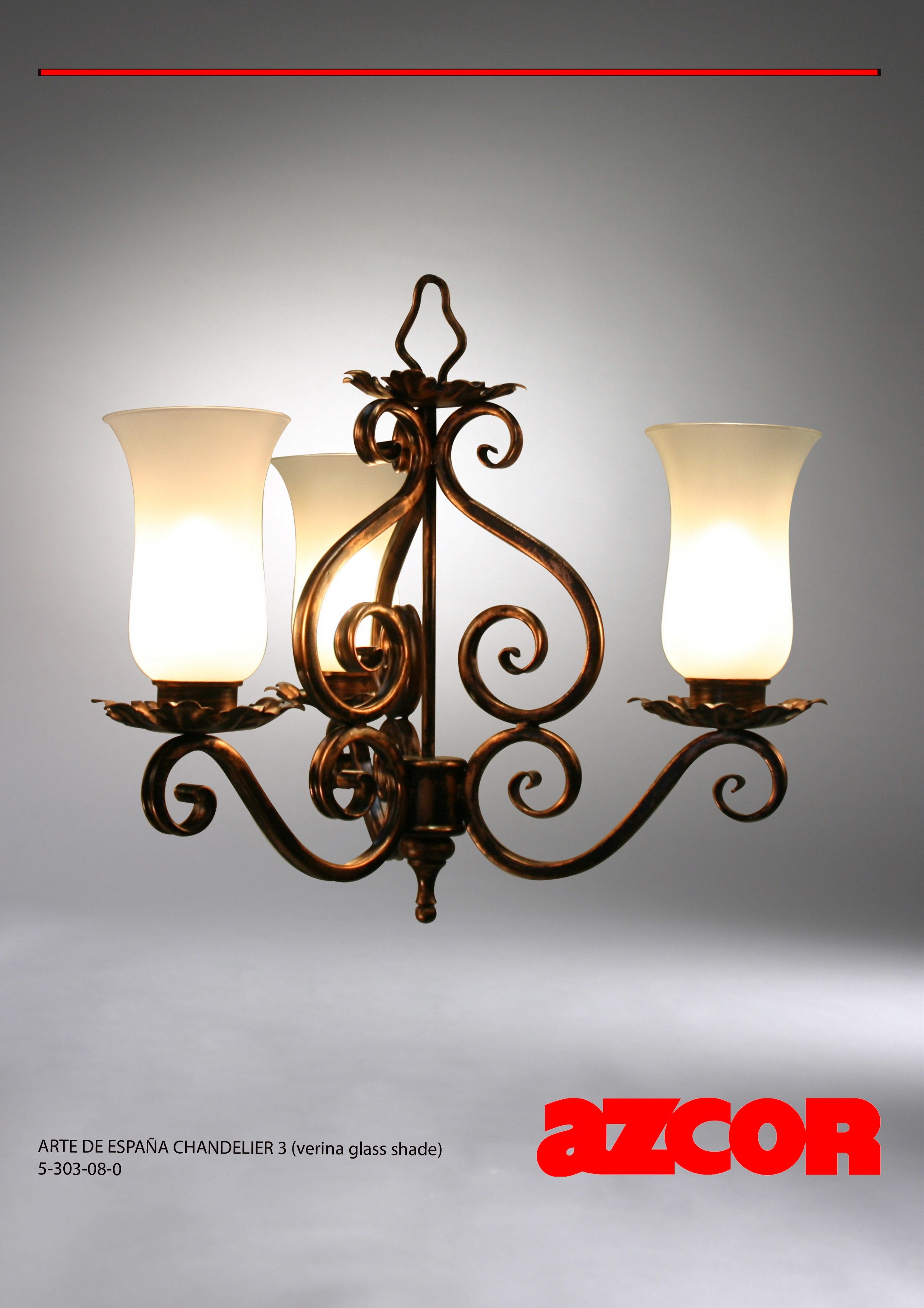 Arte De España Chandelier 3 (Verina Glass)