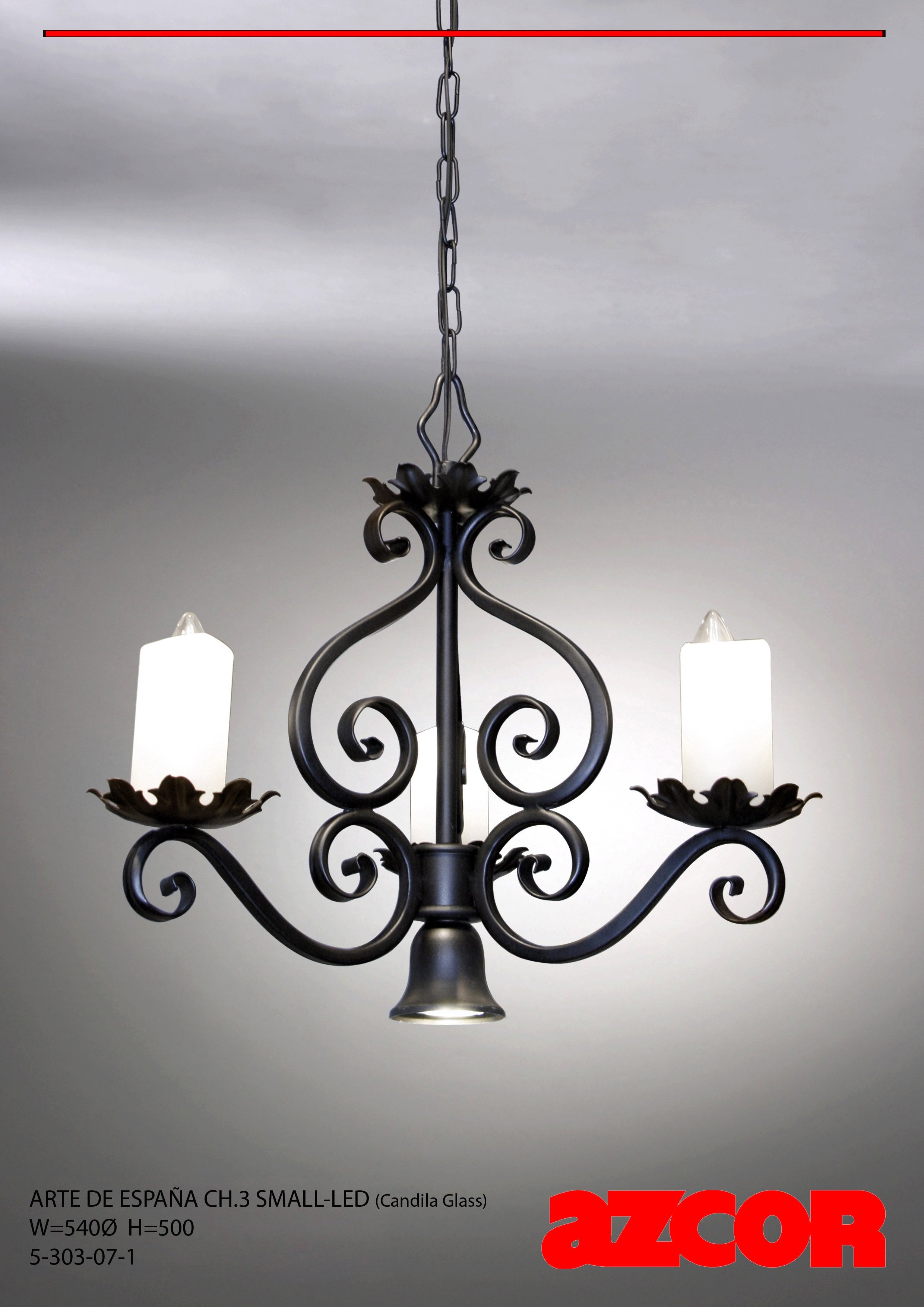 Arte De España Chandelier 3 (Candila Glass)