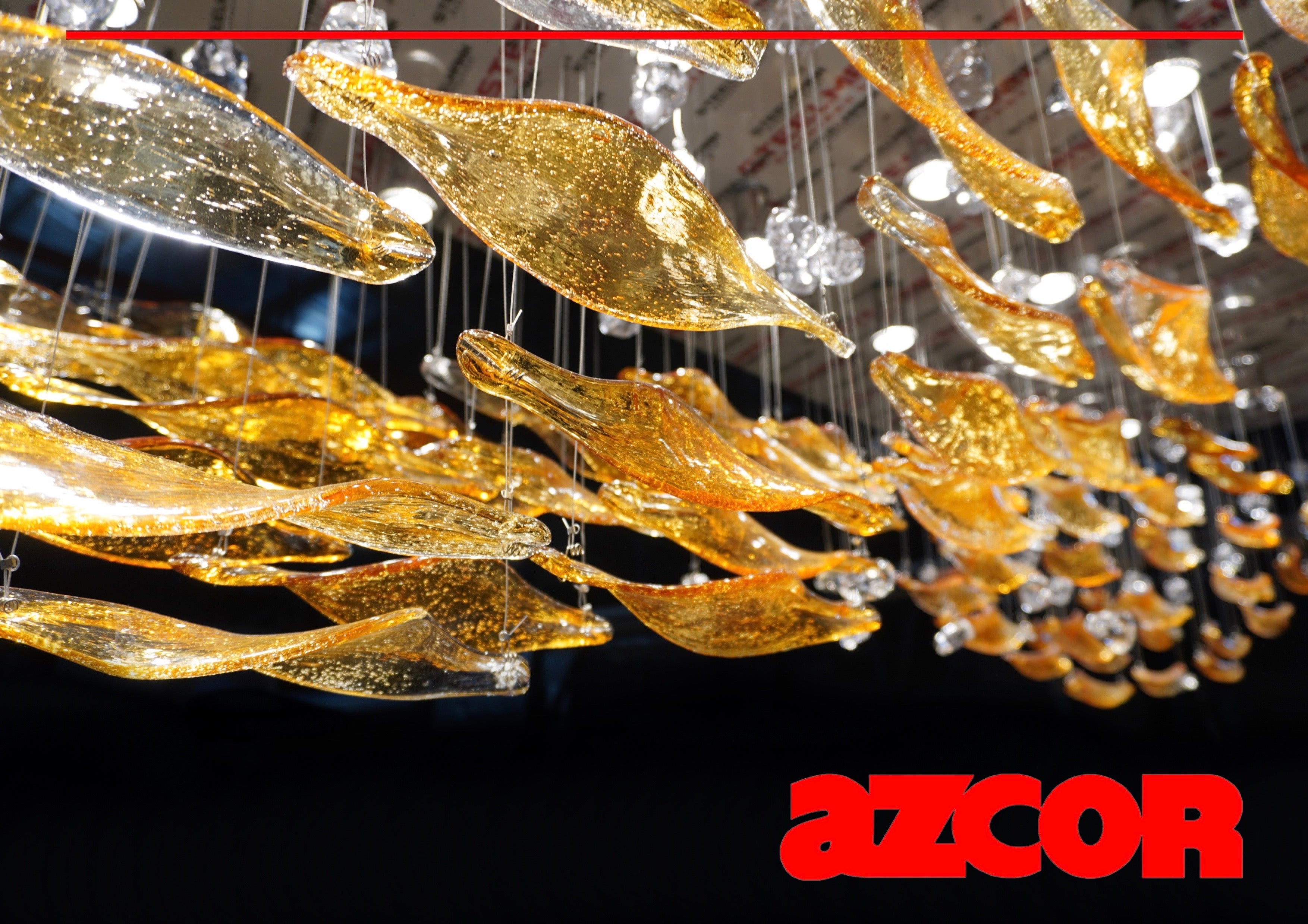 Bohemian Glass | Wave x Stone Chandelier 2400