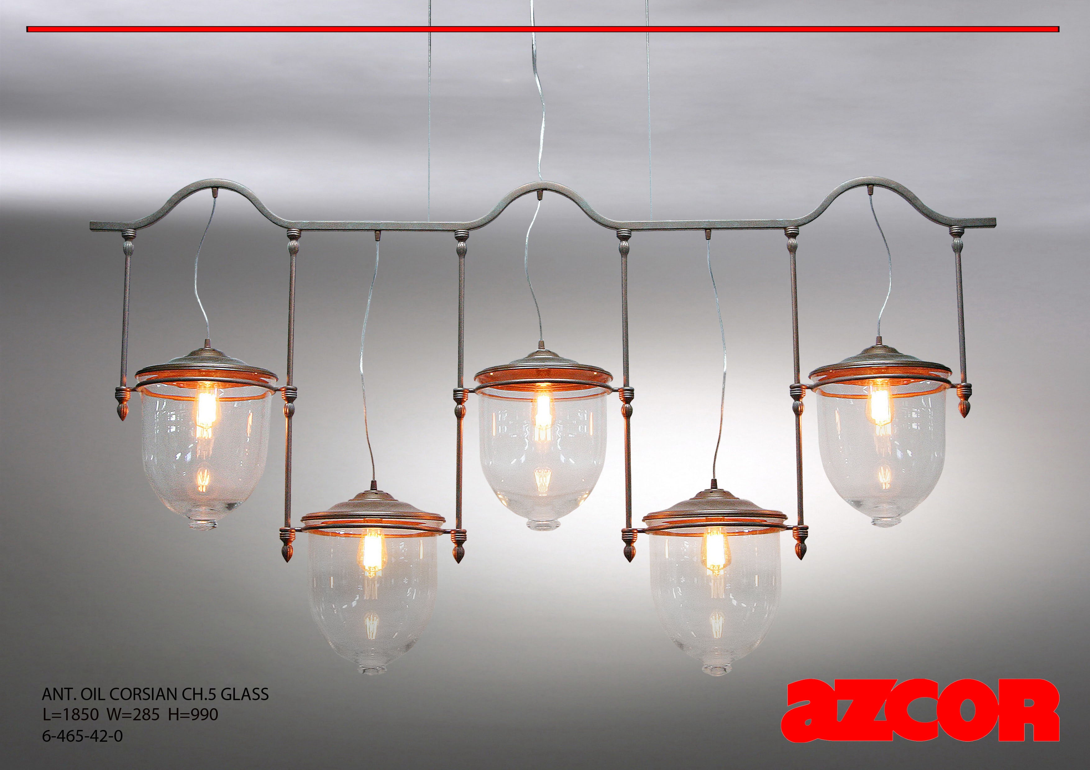 Antique Oil Corsian Dining Light 5