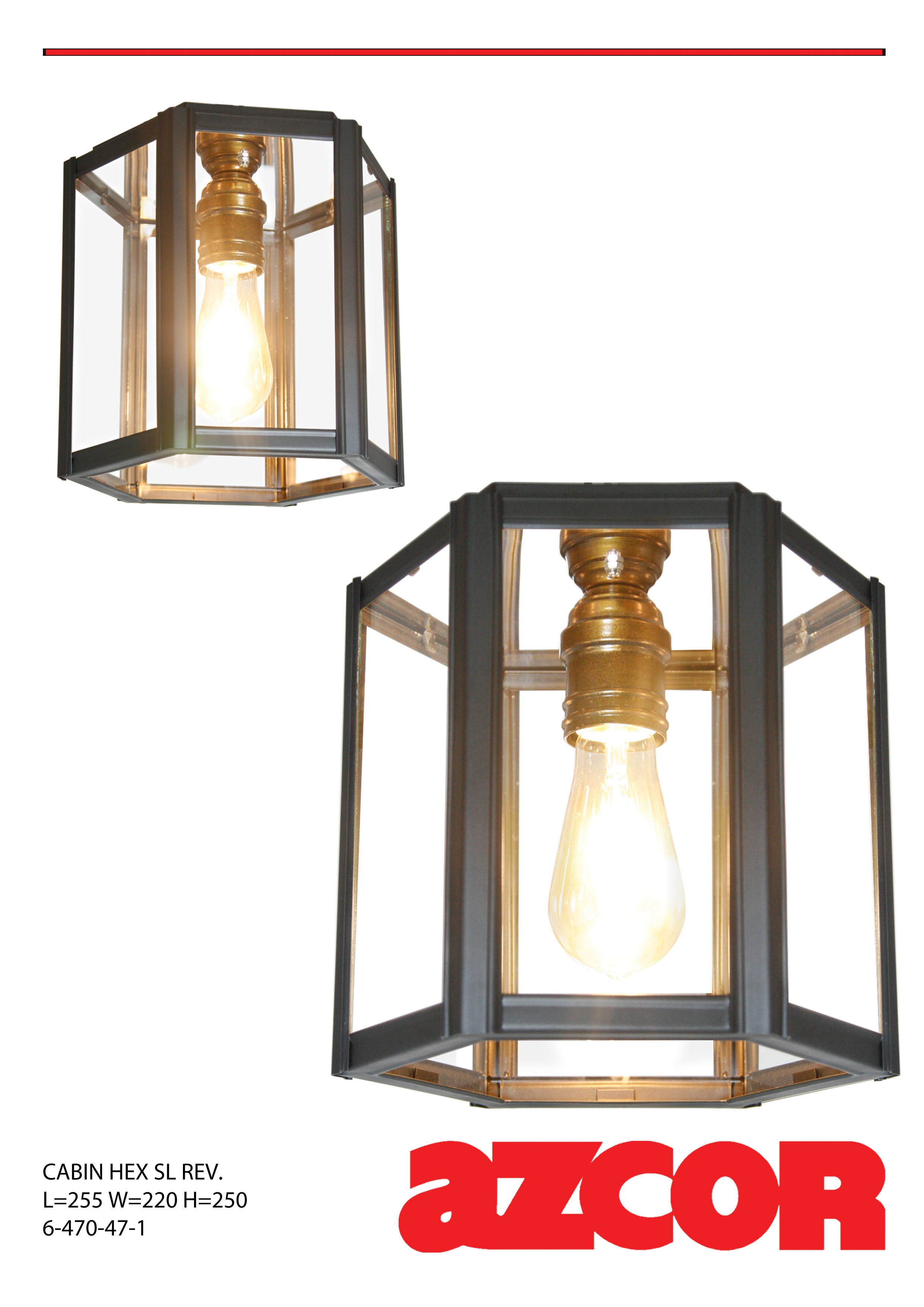 Cabin Surface Light Hexagonal 250