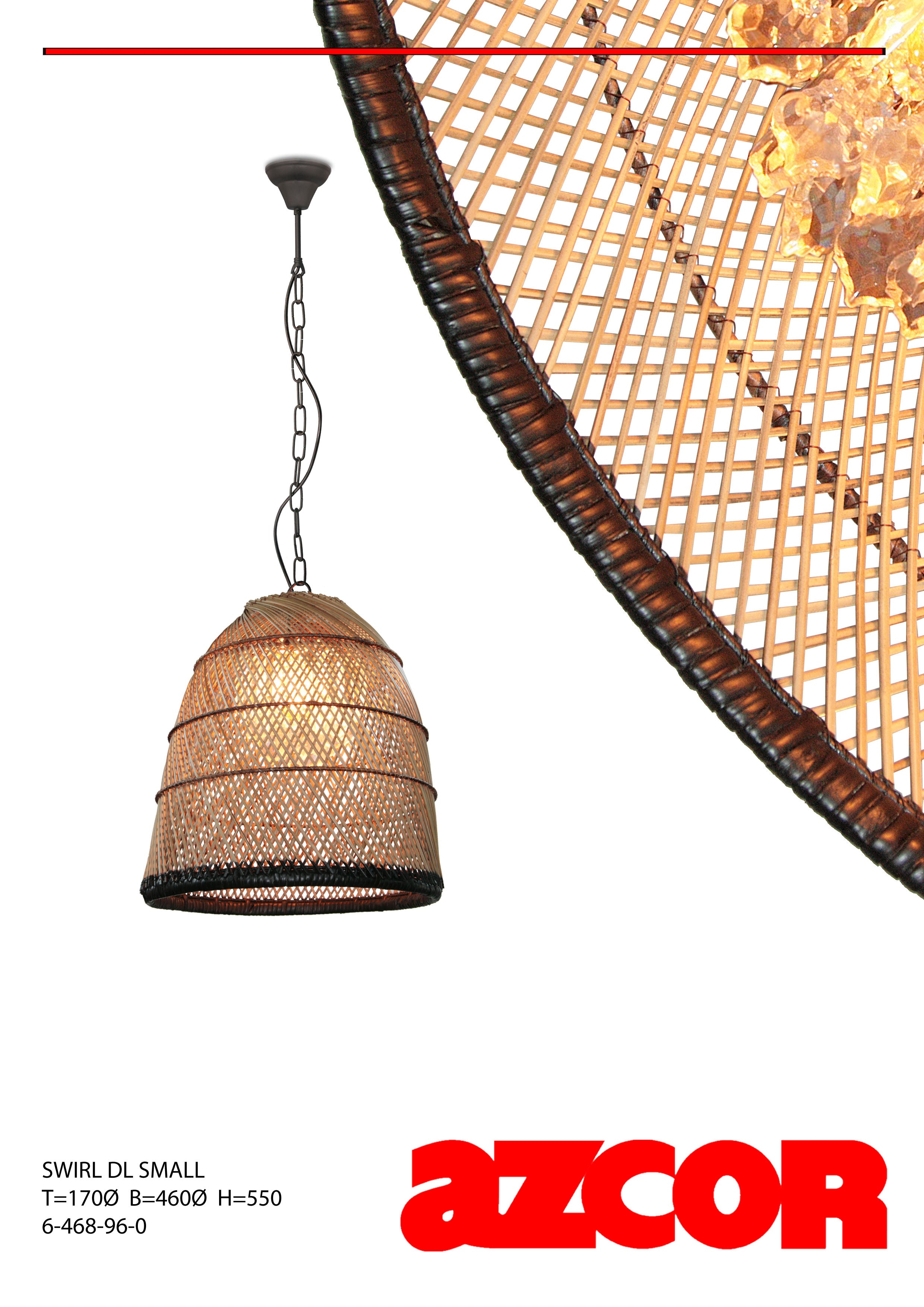 Buri Swirl Drop Light (Tall)