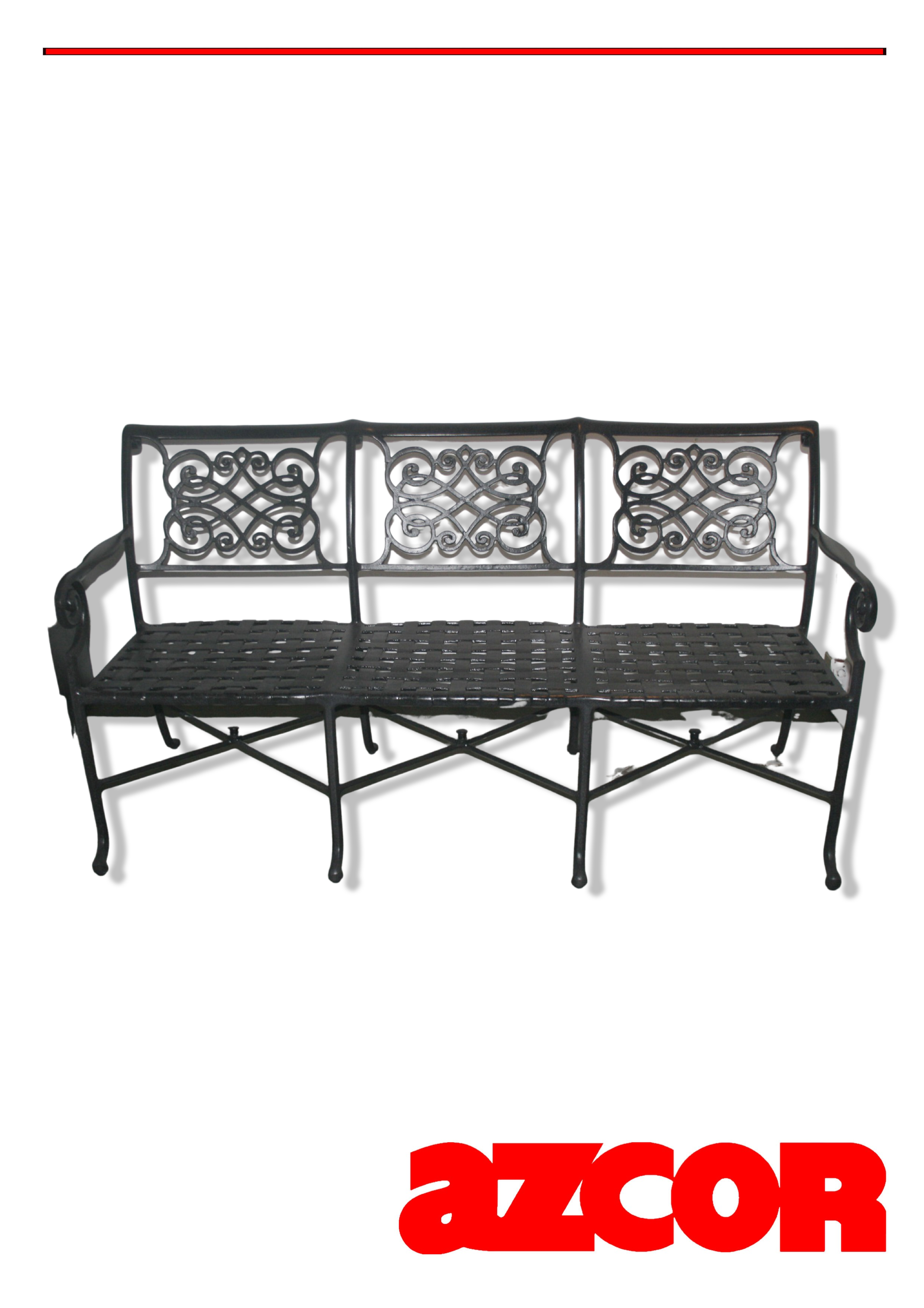 Marina Cast Aluminum Bench 3