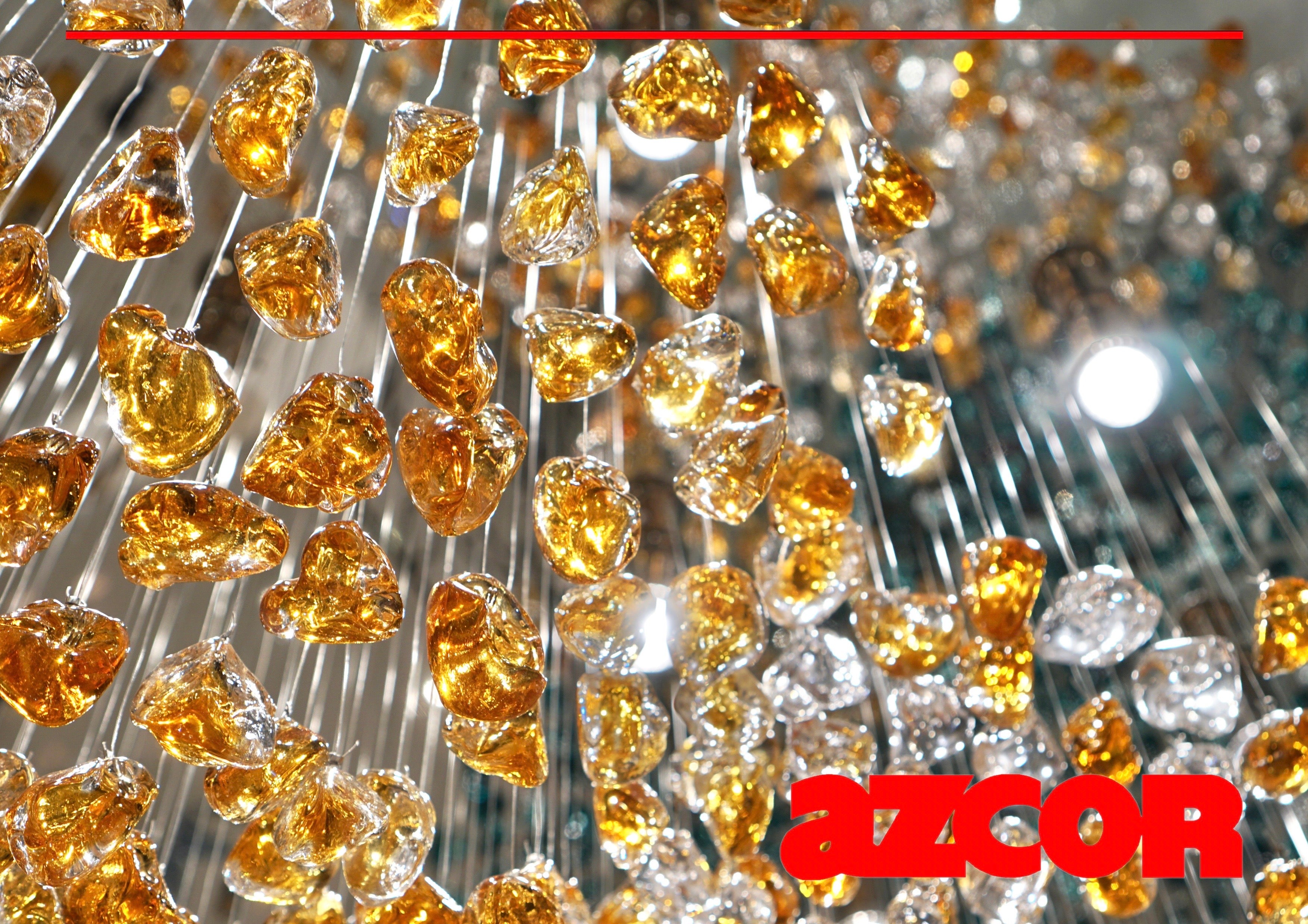 Bohemian Glass | Stone Chandelier Oval