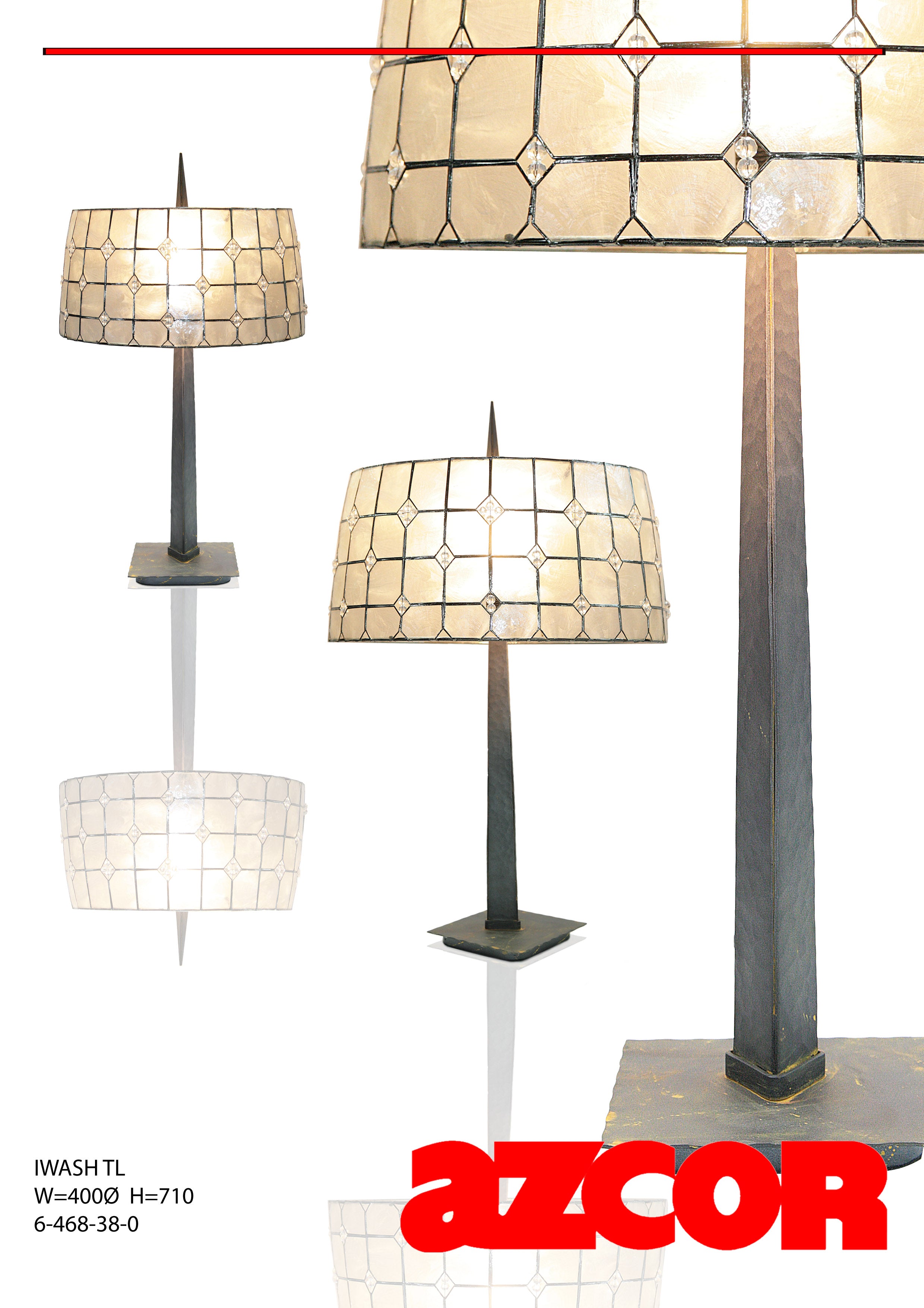 Iwash Capiz Table Lamp